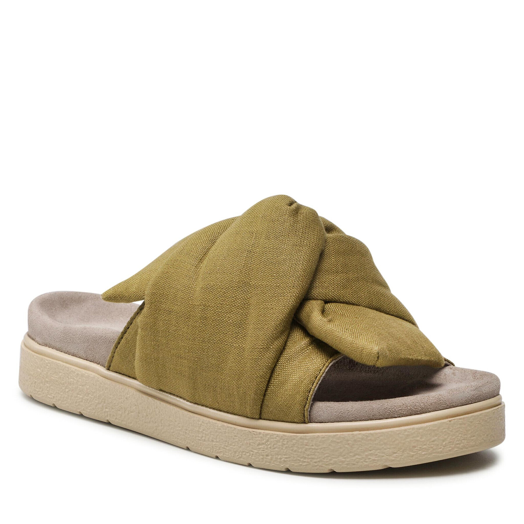 Inuikii Чехли Knit Lino 70704-074 Зелен - Pepit.bg