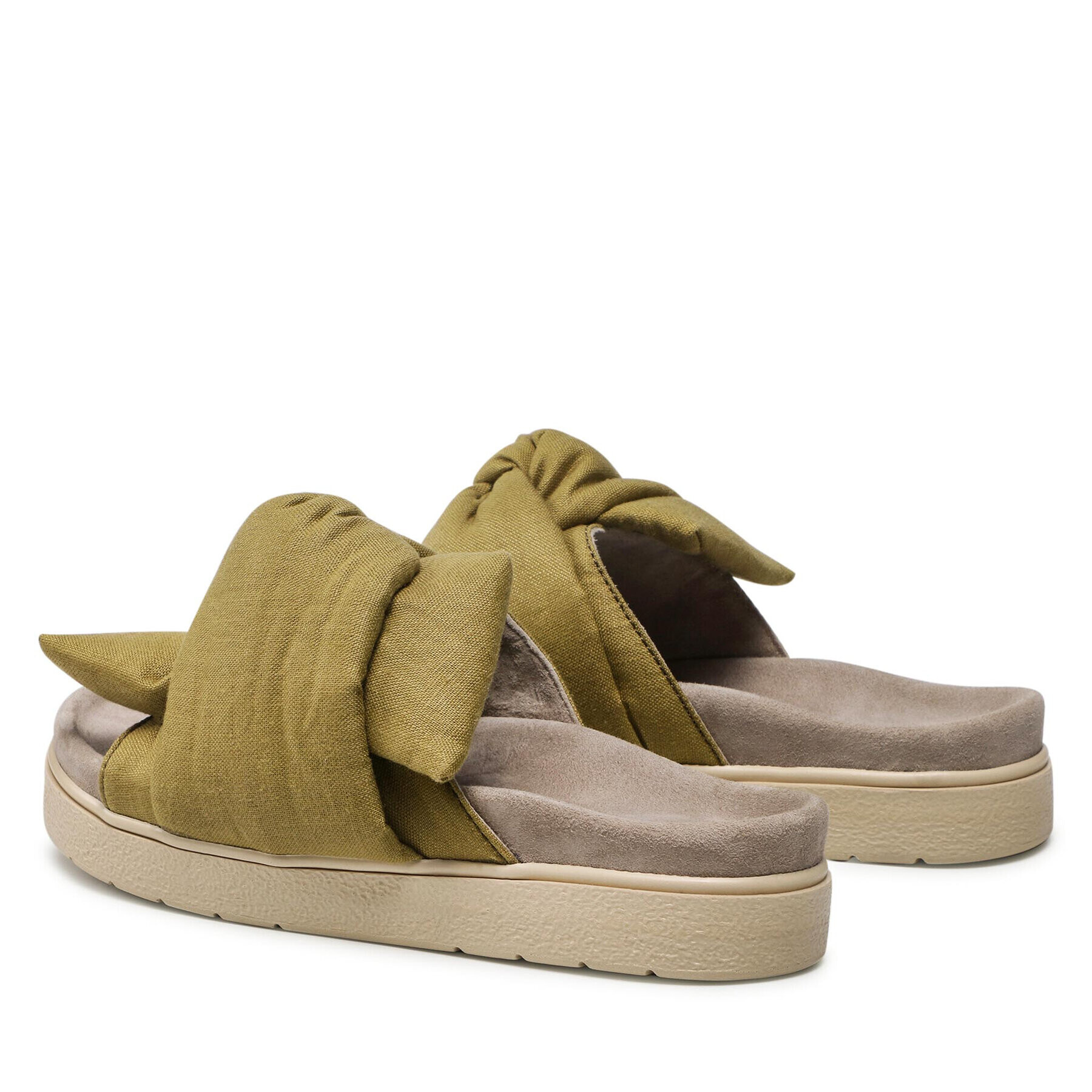 Inuikii Чехли Knit Lino 70704-074 Зелен - Pepit.bg