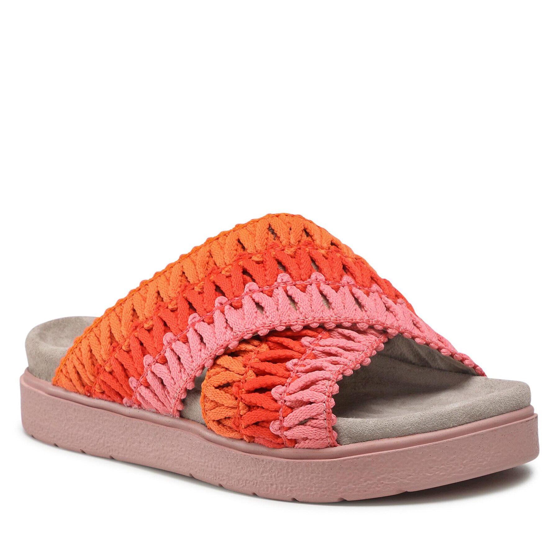Inuikii Чехли Knitted Crossed 70104-087 Червен - Pepit.bg
