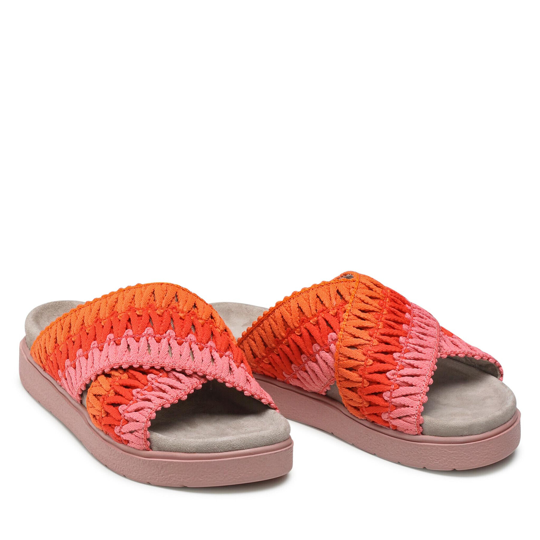 Inuikii Чехли Knitted Crossed 70104-087 Червен - Pepit.bg