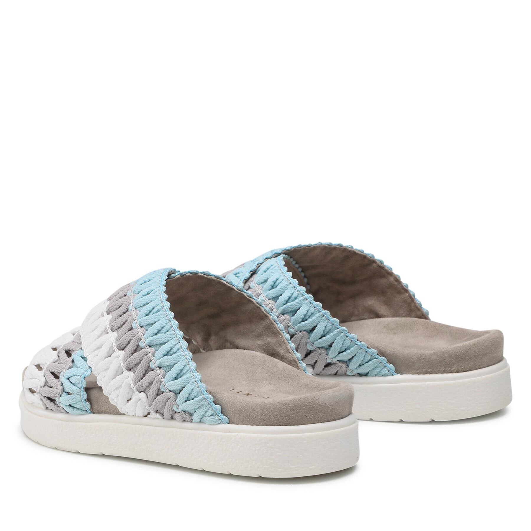 Inuikii Чехли Knitted Crossed 70104-087 Сив - Pepit.bg