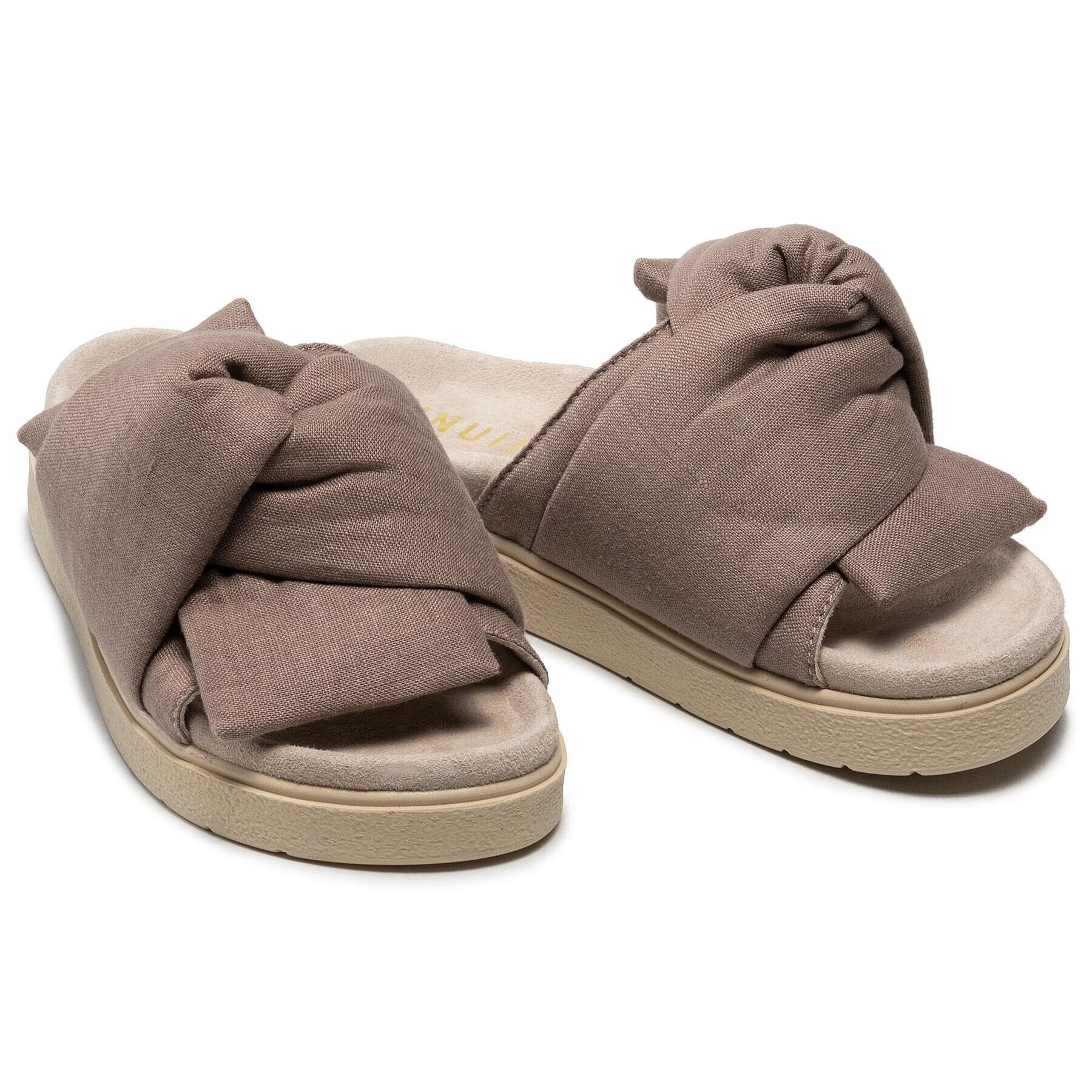 Inuikii Чехли Knot Lino 70704-074 Кафяв - Pepit.bg