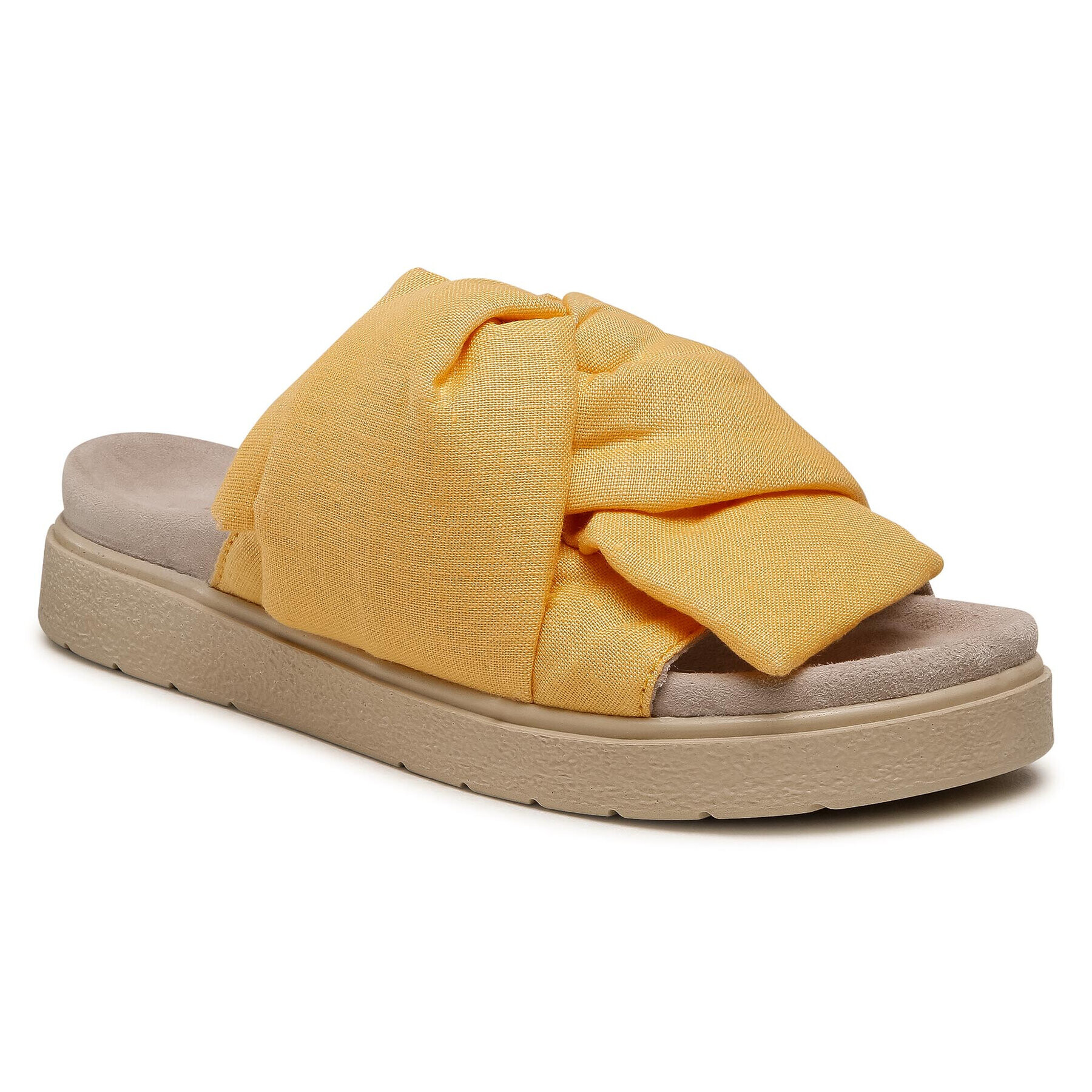 Inuikii Чехли Knot Lino 70704-074 Жълт - Pepit.bg