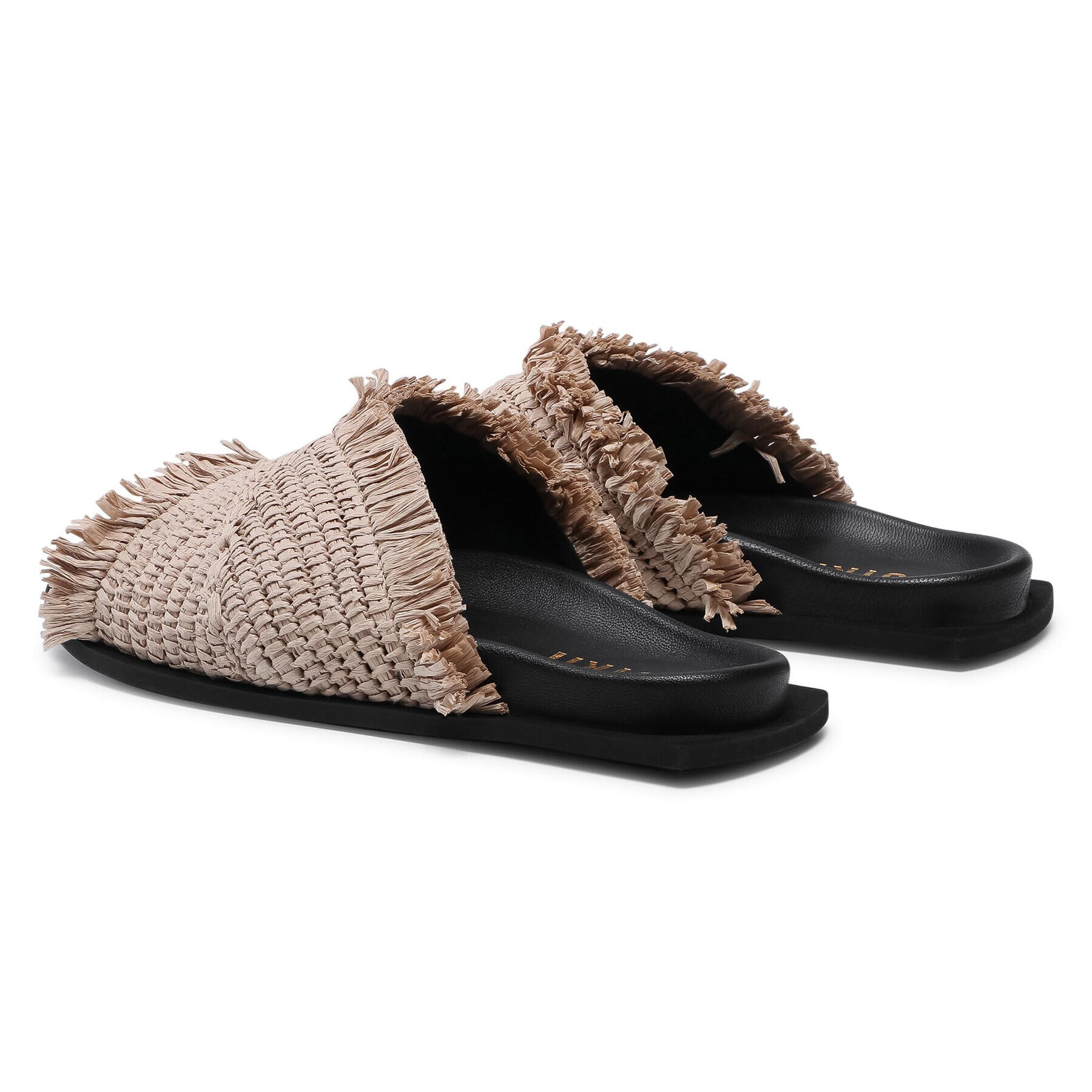 Inuikii Чехли Raffia Moon 70106-095 Бежов - Pepit.bg