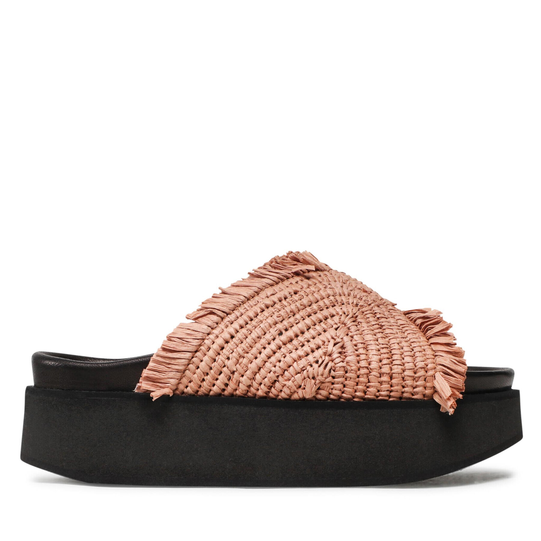 Inuikii Чехли Raffia Moon Platform 70103-095 Кафяв - Pepit.bg