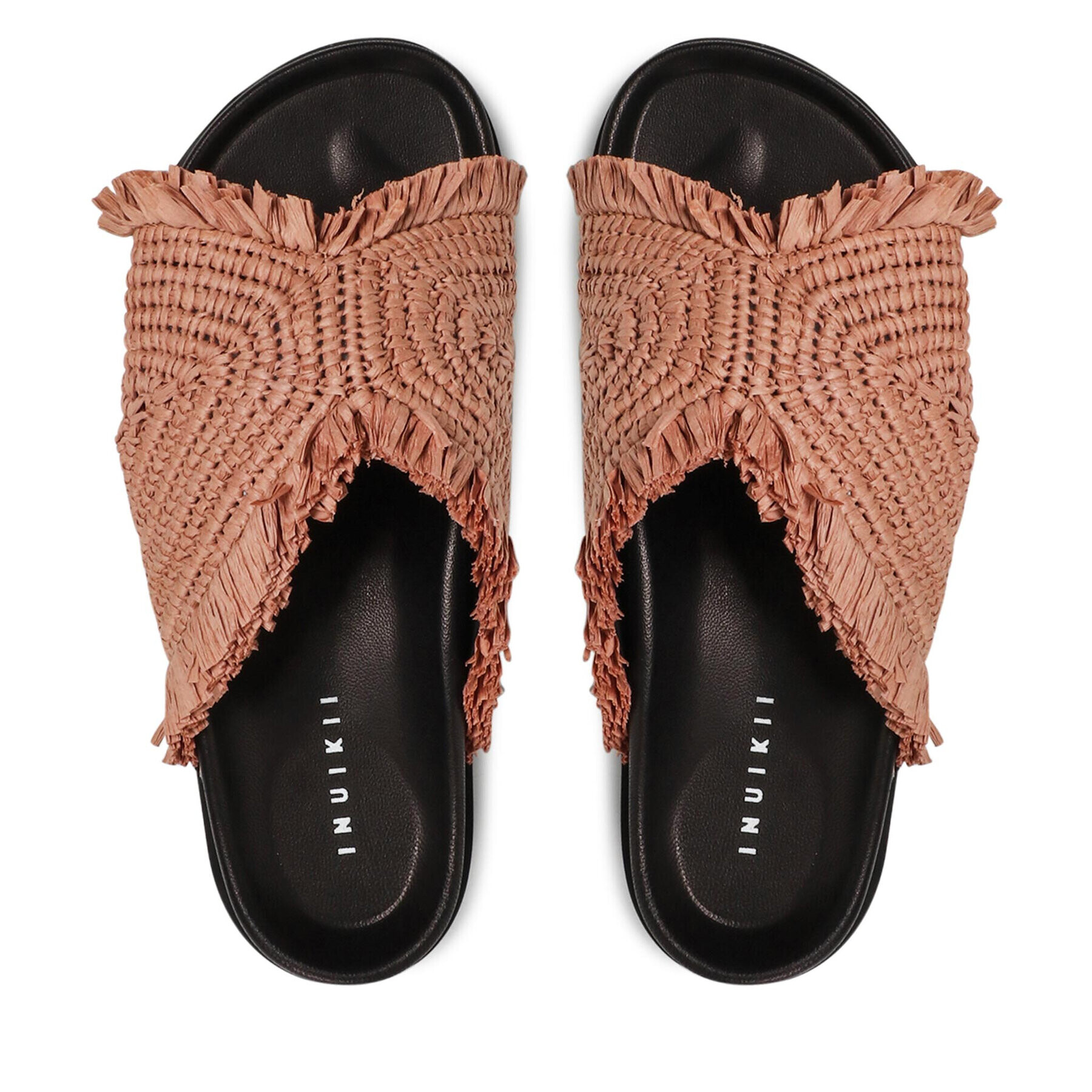 Inuikii Чехли Raffia Moon Platform 70103-095 Кафяв - Pepit.bg