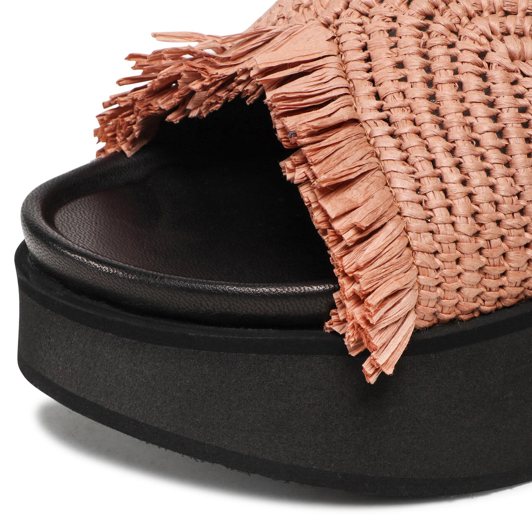 Inuikii Чехли Raffia Moon Platform 70103-095 Кафяв - Pepit.bg