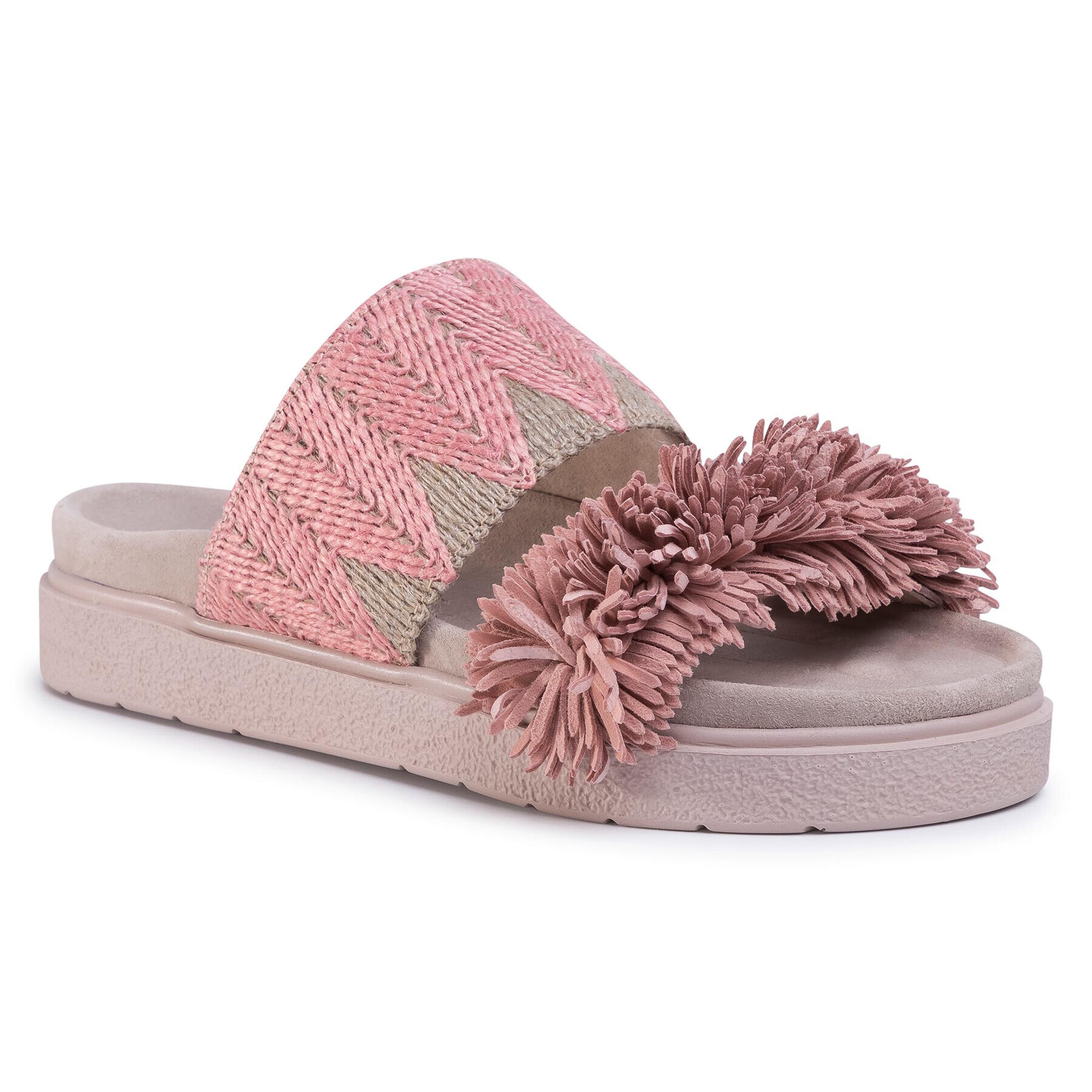 Inuikii Чехли Women Raffia 70104-018 Розов - Pepit.bg