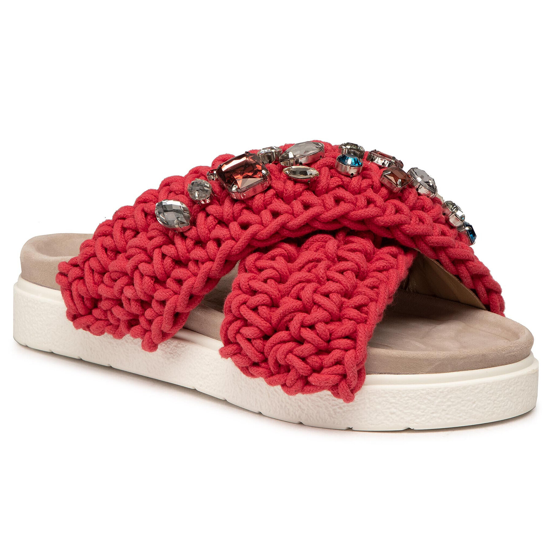 Inuikii Чехли Woven Stones 70104-006 Червен - Pepit.bg