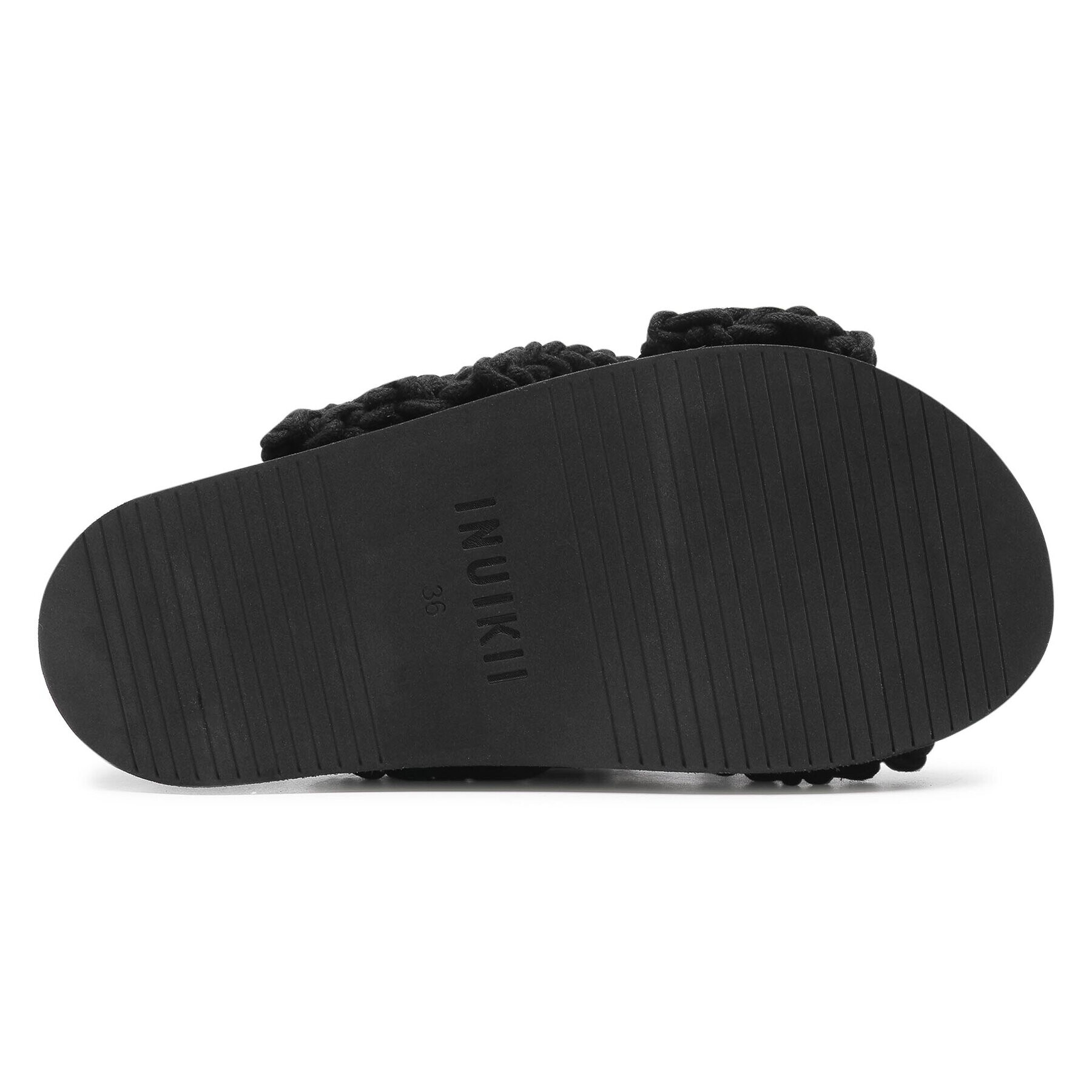 Inuikii Чехли Woven Stones Platform 70103-006 Черен - Pepit.bg
