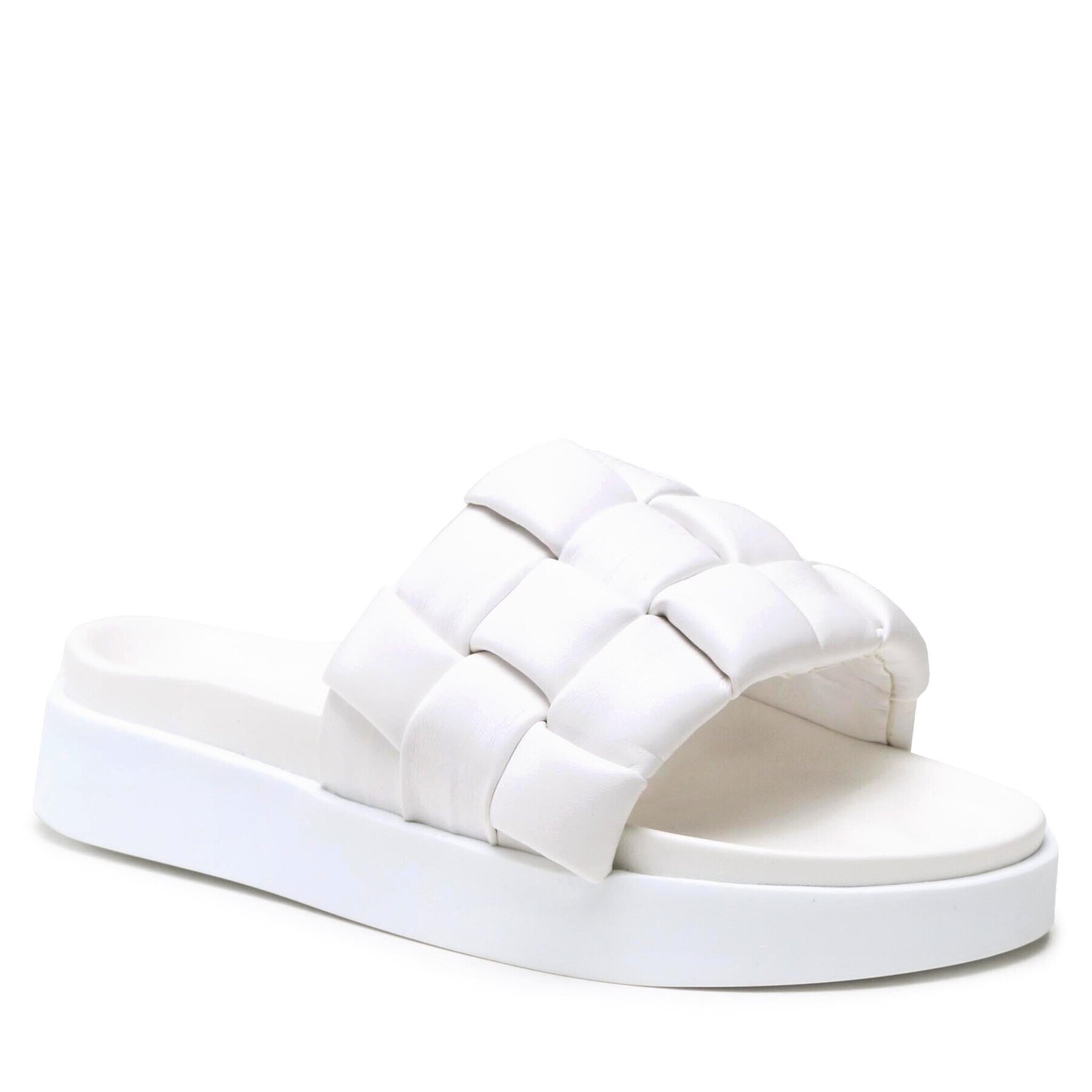 Inuikii Чехли Braided Vegan 70104-120 Бял - Pepit.bg