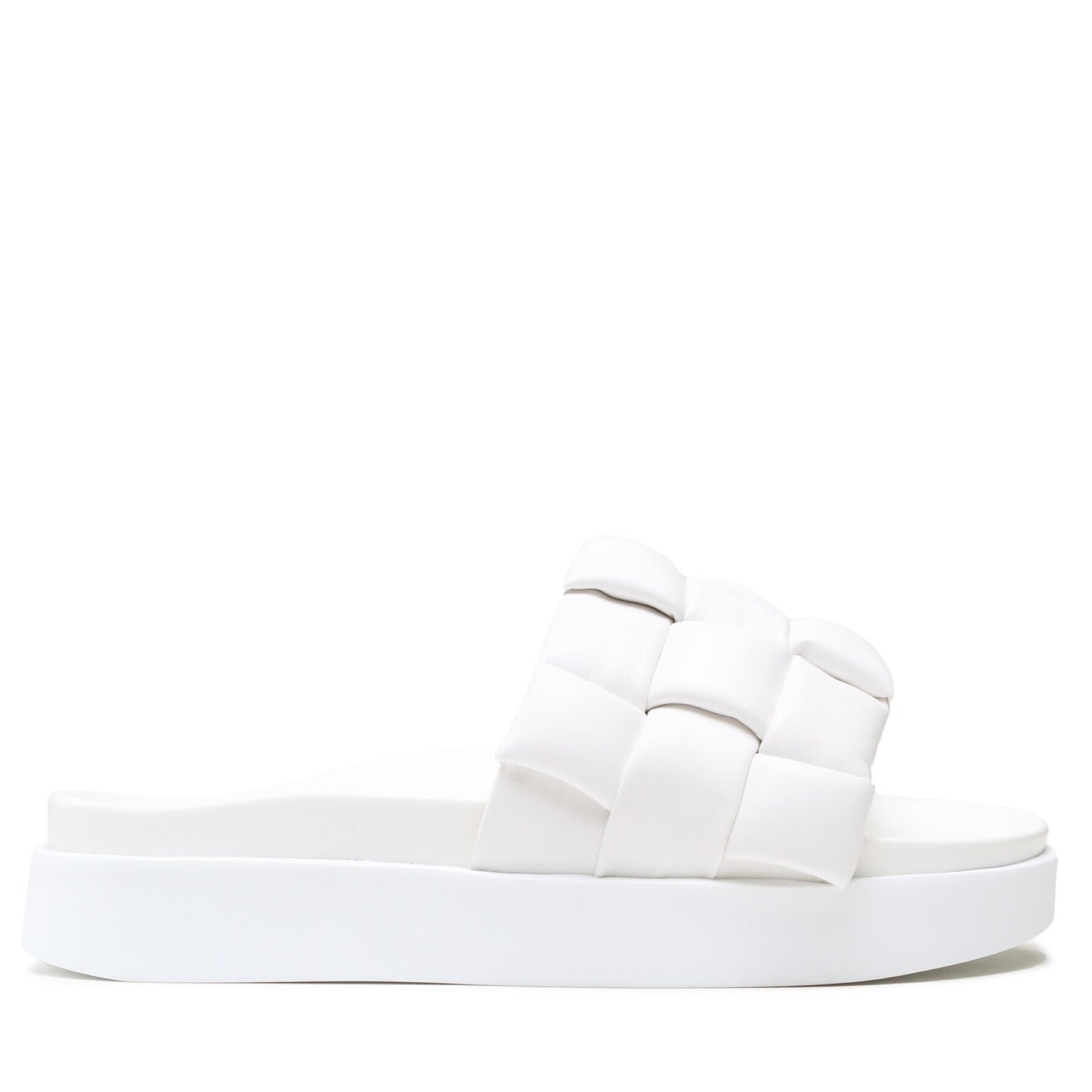Inuikii Чехли Braided Vegan 70104-120 Бял - Pepit.bg