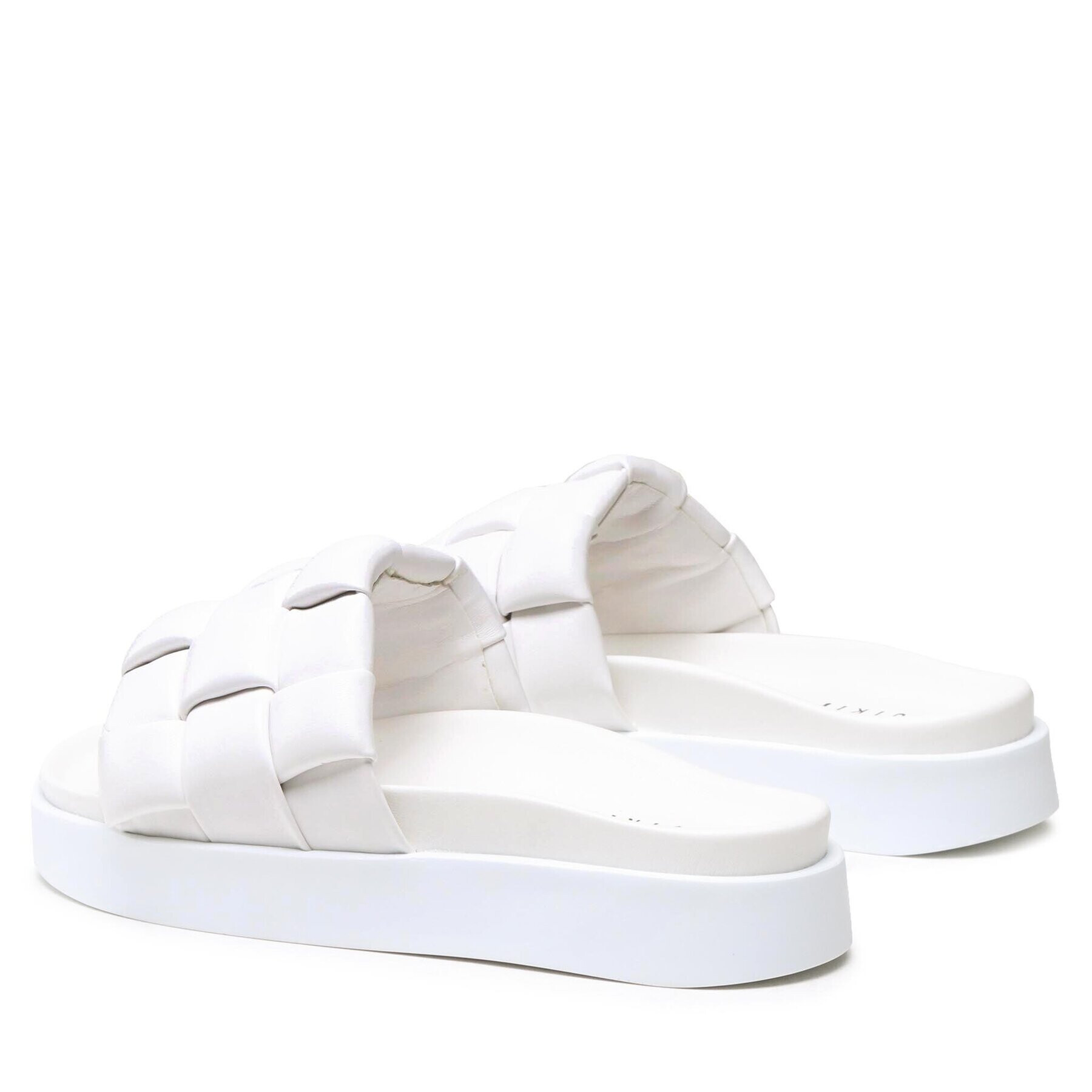 Inuikii Чехли Braided Vegan 70104-120 Бял - Pepit.bg