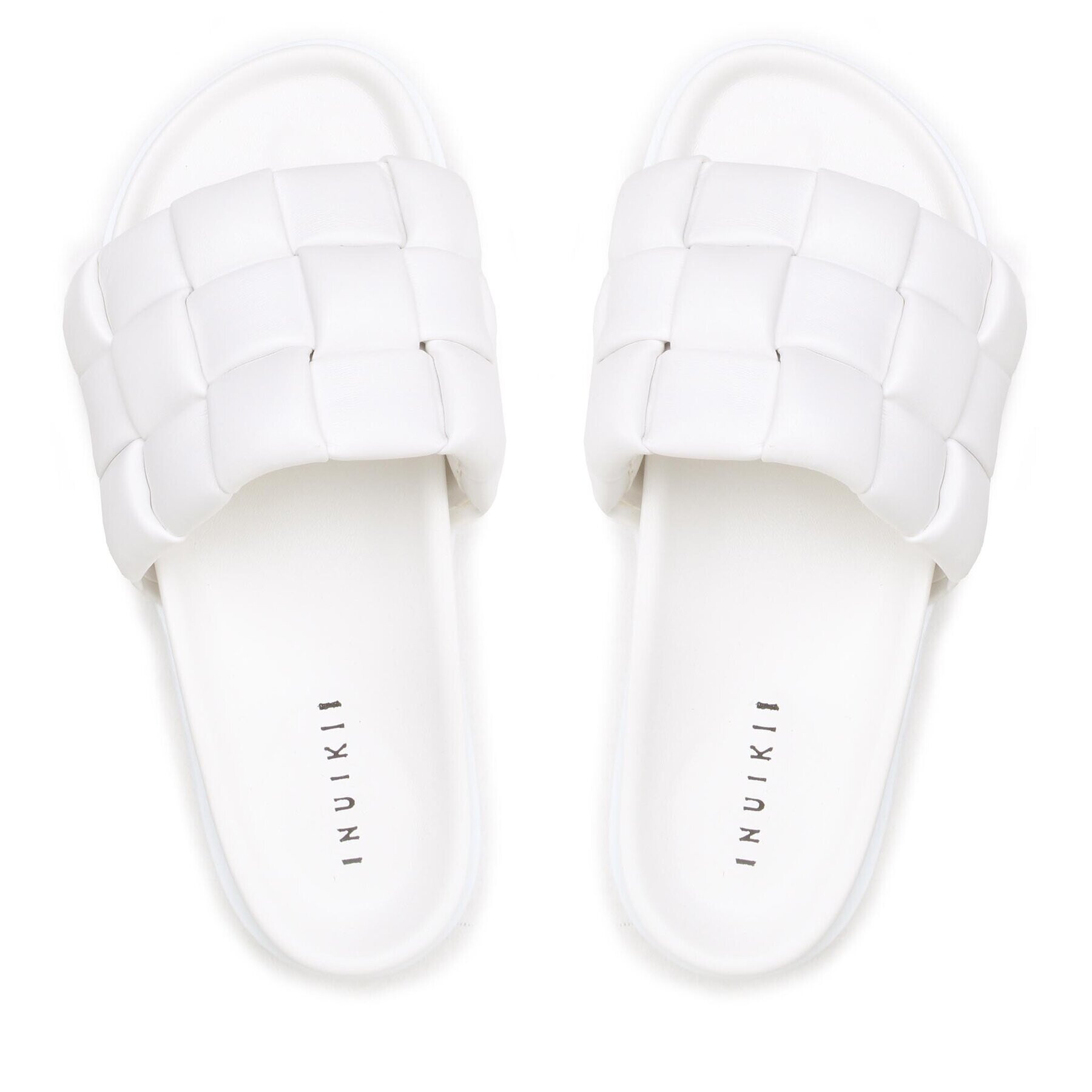 Inuikii Чехли Braided Vegan 70104-120 Бял - Pepit.bg