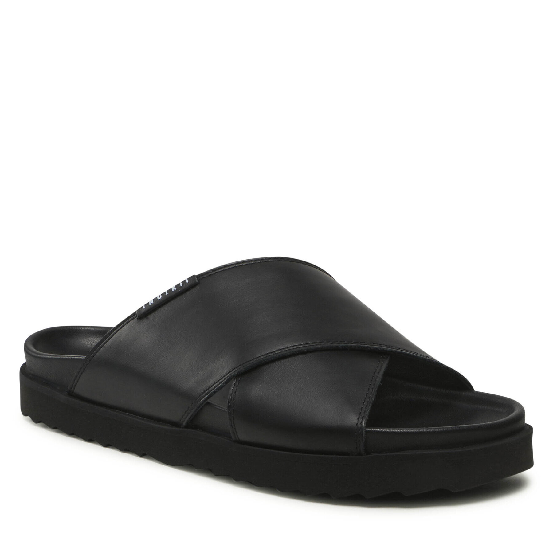 Inuikii Чехли Crossed Leather 50105-220 Черен - Pepit.bg
