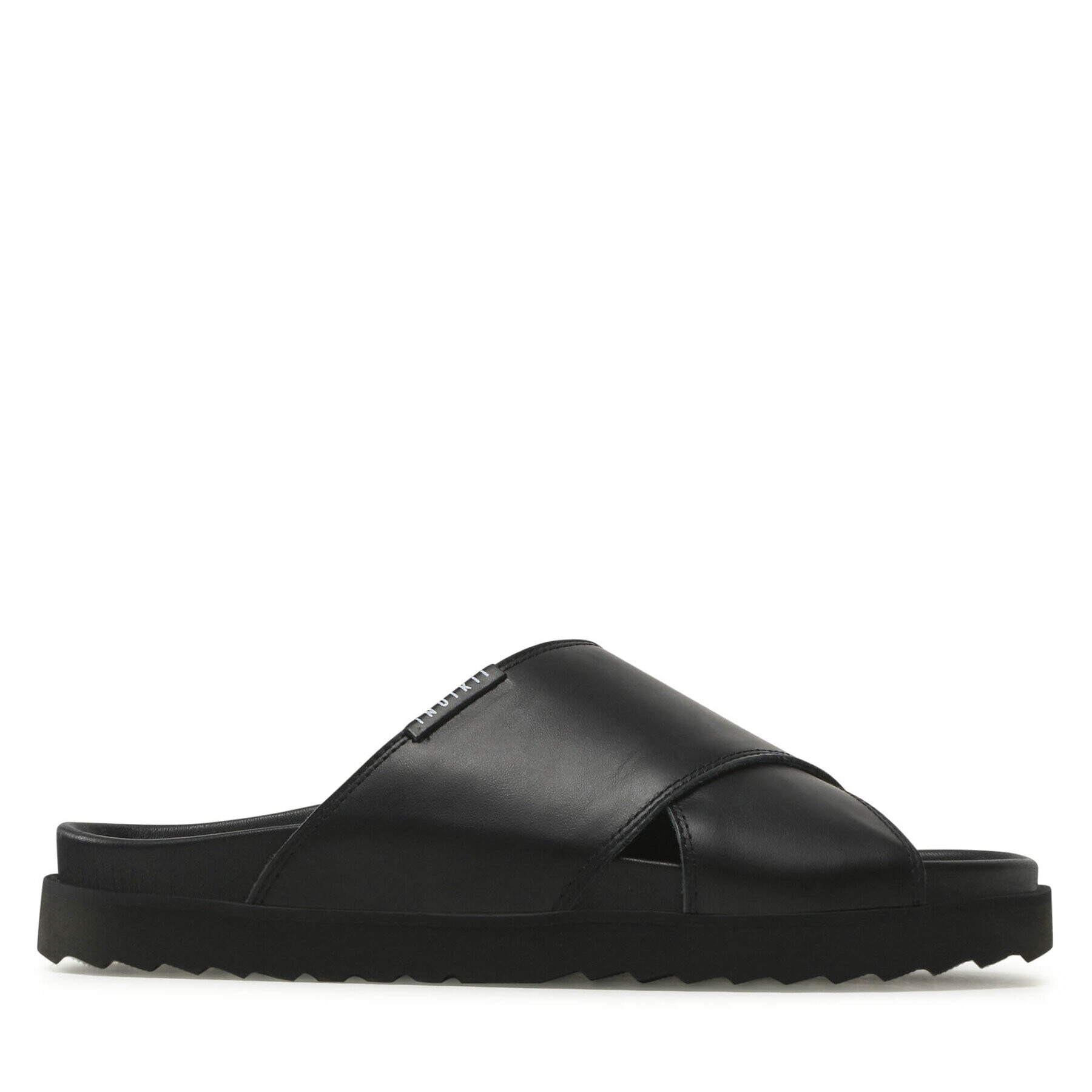 Inuikii Чехли Crossed Leather 50105-220 Черен - Pepit.bg