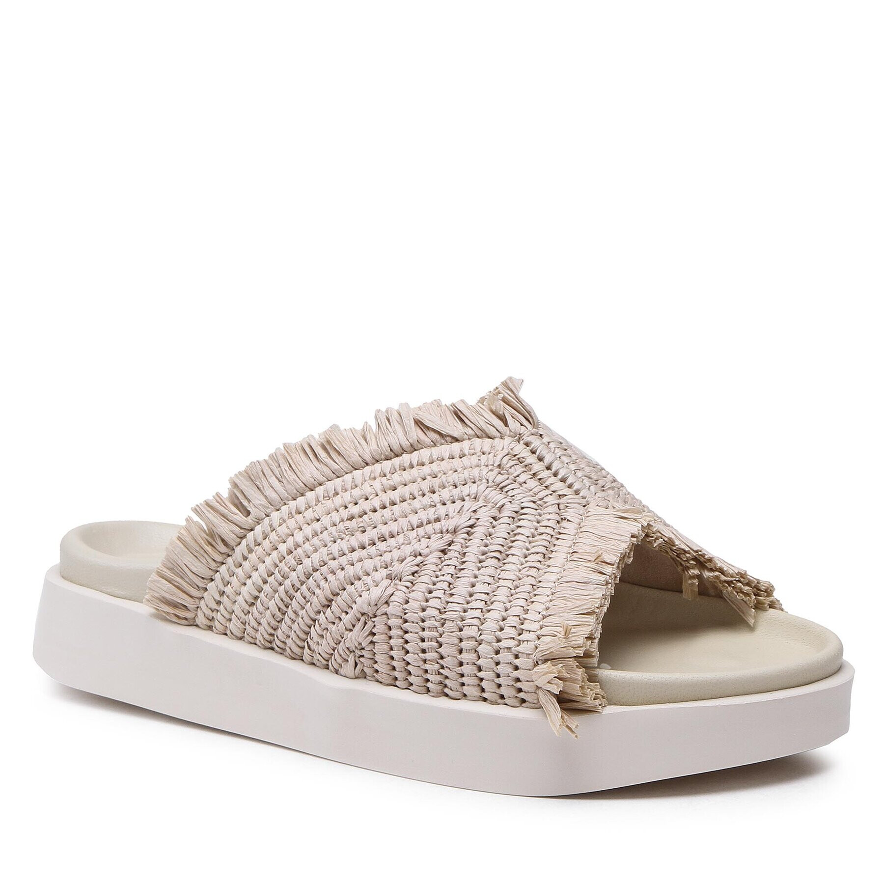 Inuikii Чехли Raffia Moon 70106-195 Бежов - Pepit.bg