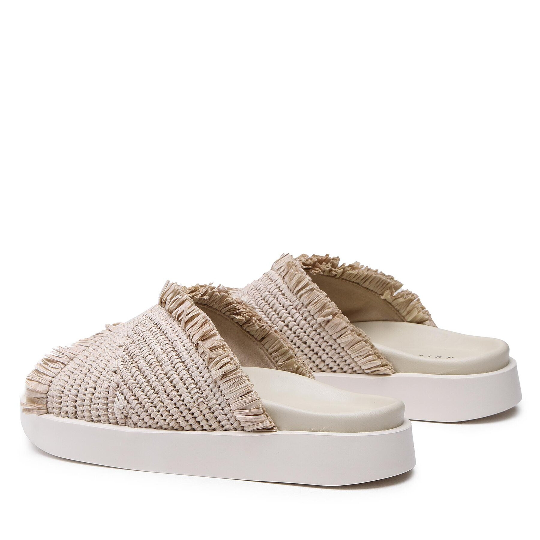 Inuikii Чехли Raffia Moon 70106-195 Бежов - Pepit.bg