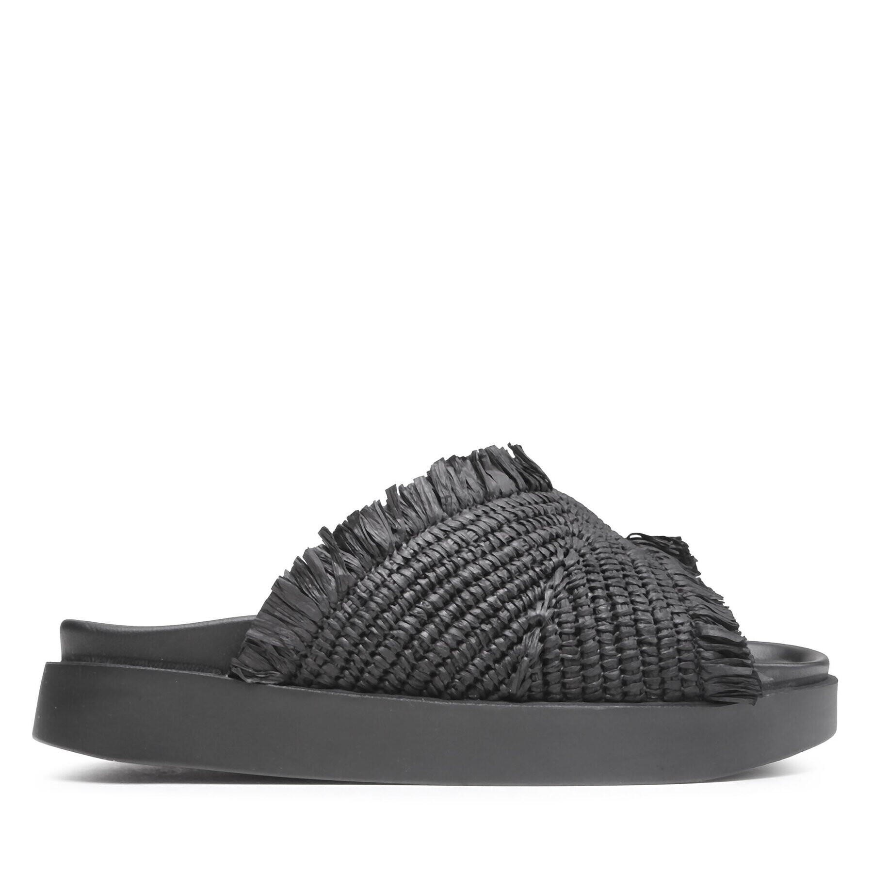 Inuikii Чехли Raffia Moon 70106-195 Черен - Pepit.bg