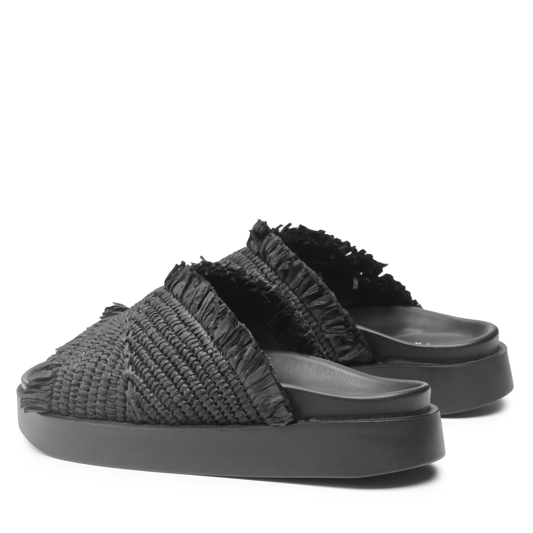 Inuikii Чехли Raffia Moon 70106-195 Черен - Pepit.bg