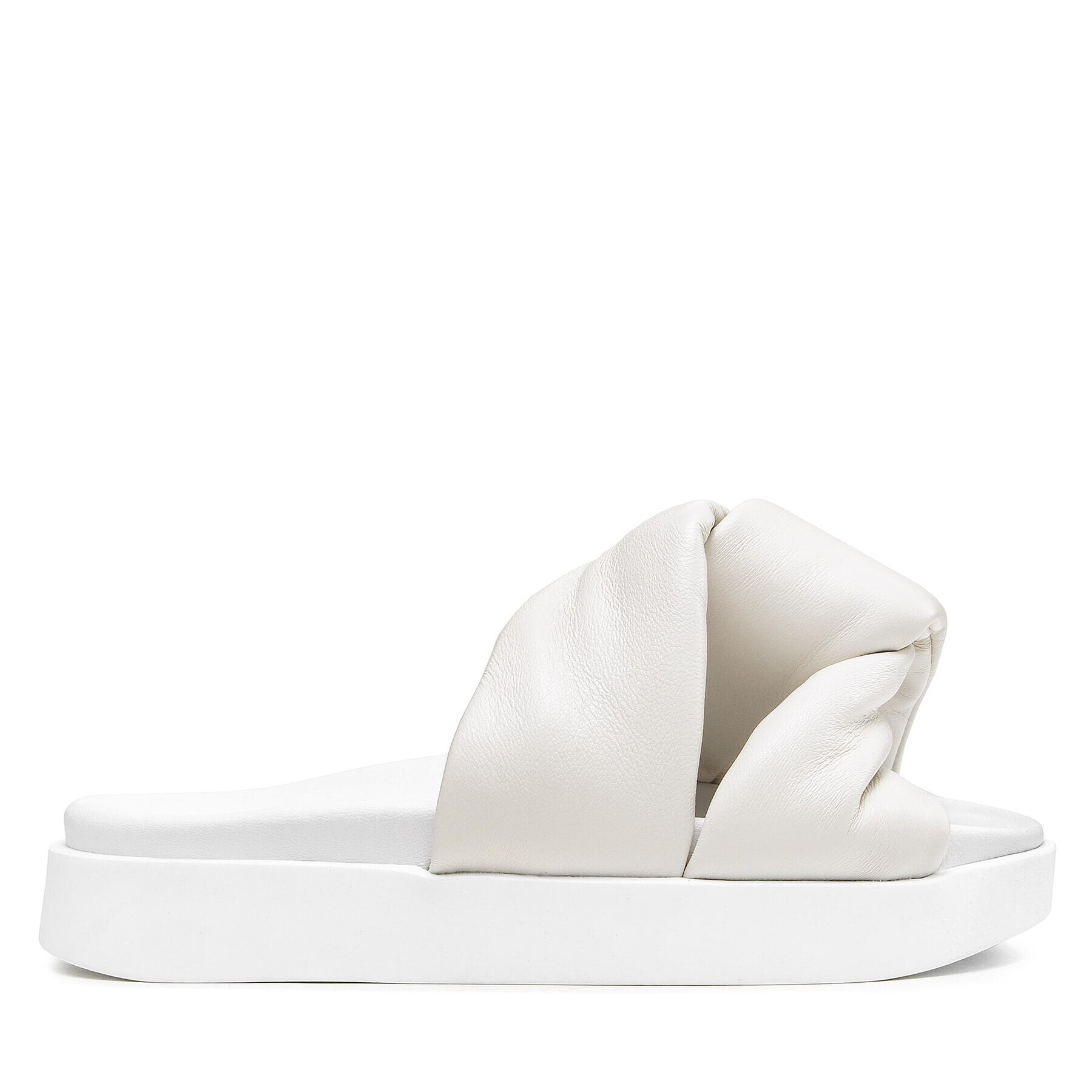 Inuikii Чехли Soft Crossed 70104-140 Бял - Pepit.bg