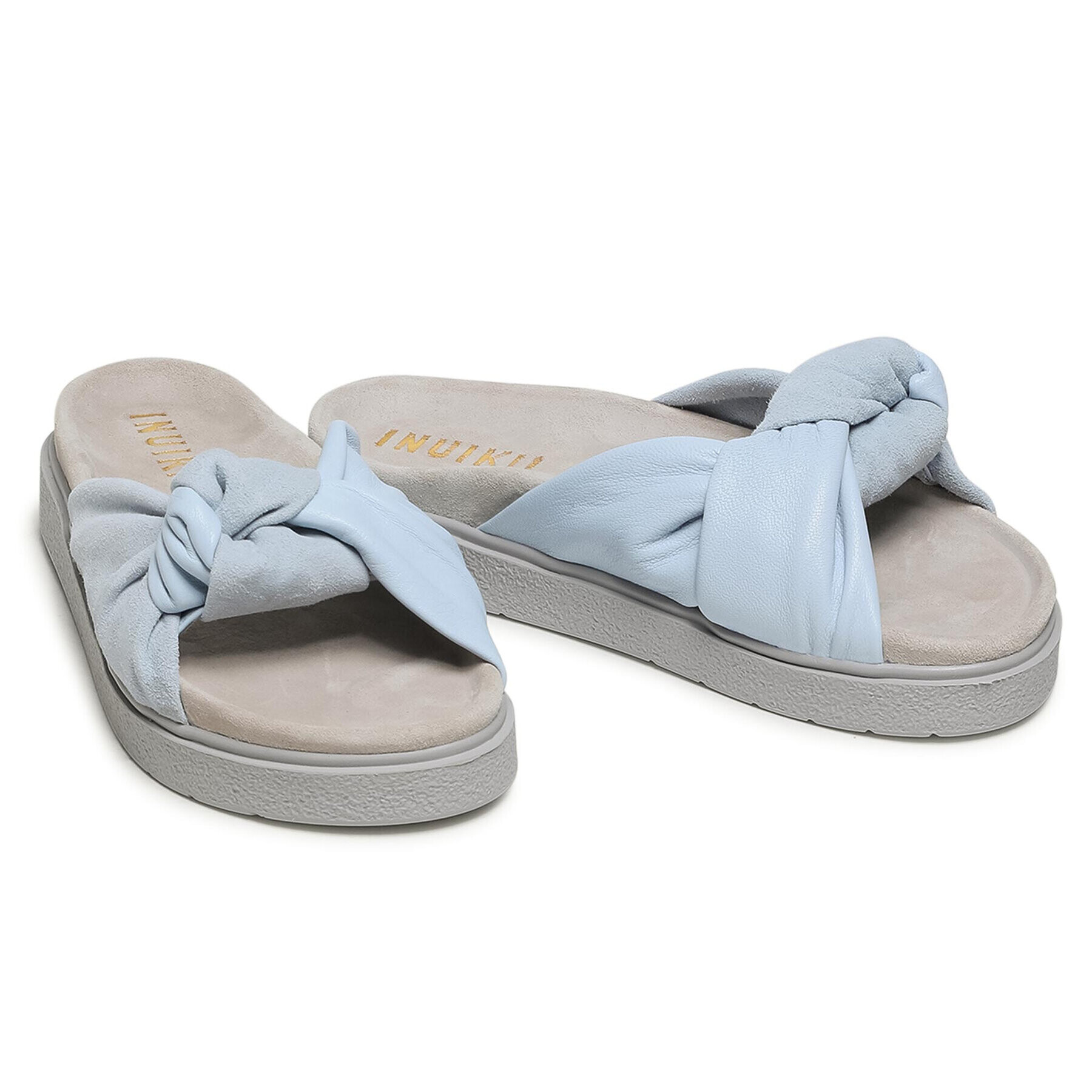 Inuikii Чехли Women Knot Leather 70104-061 Син - Pepit.bg