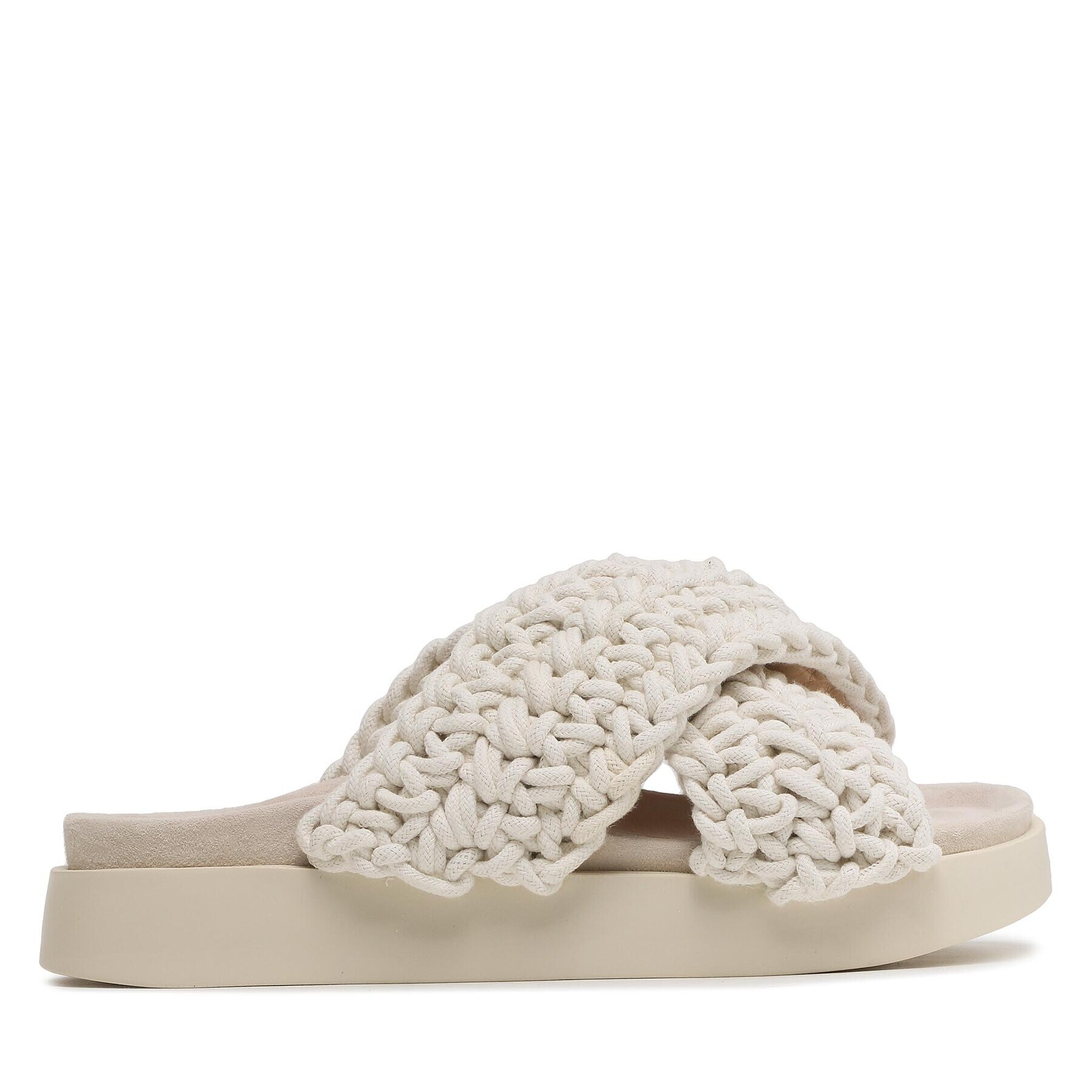 Inuikii Чехли Woven 70104-105 Бял - Pepit.bg