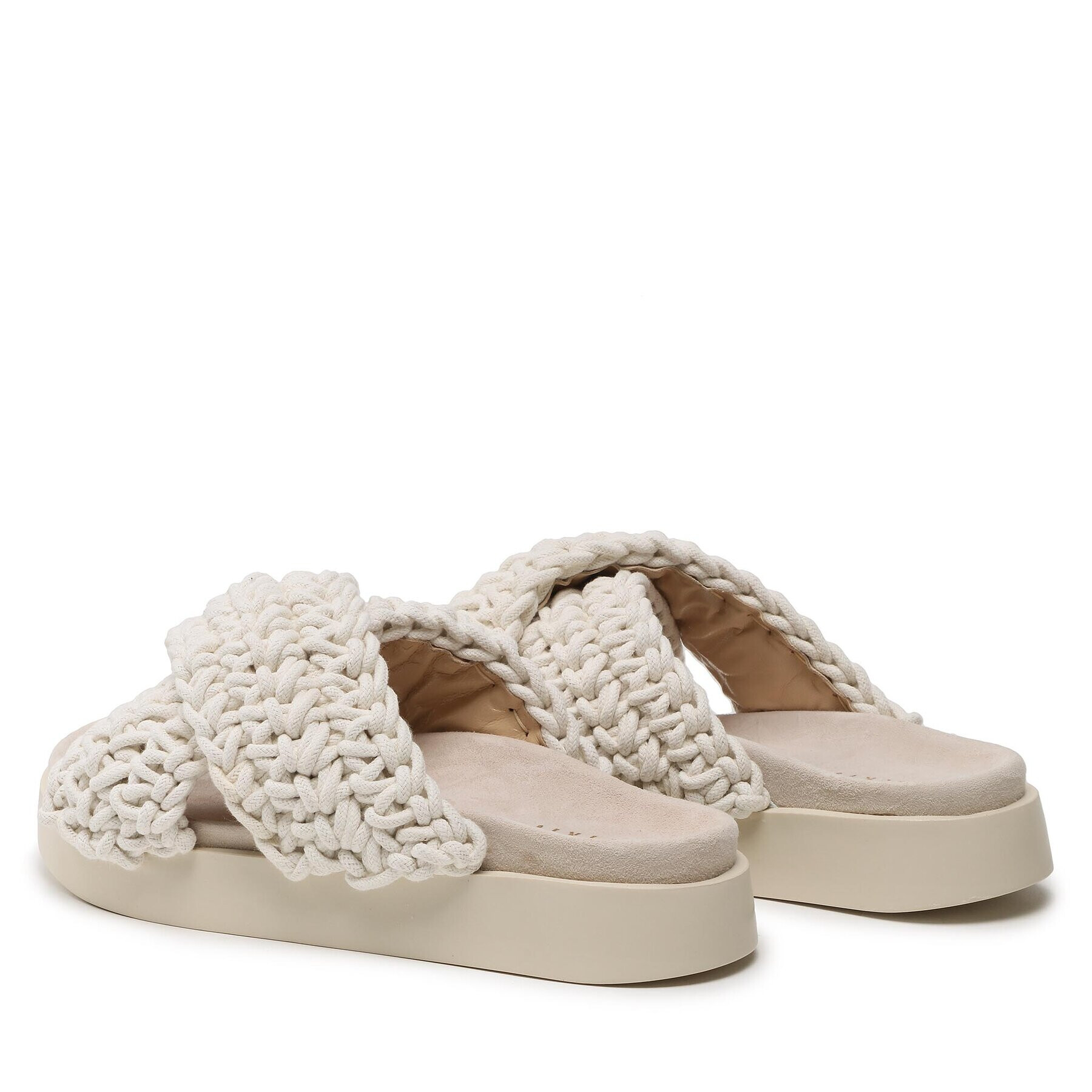 Inuikii Чехли Woven 70104-105 Бял - Pepit.bg