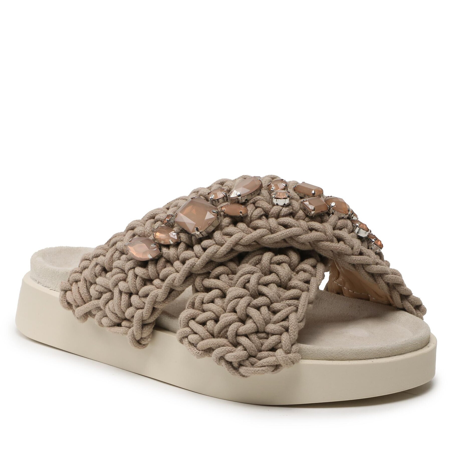 Inuikii Чехли Woven Stones 70104-106 Кафяв - Pepit.bg