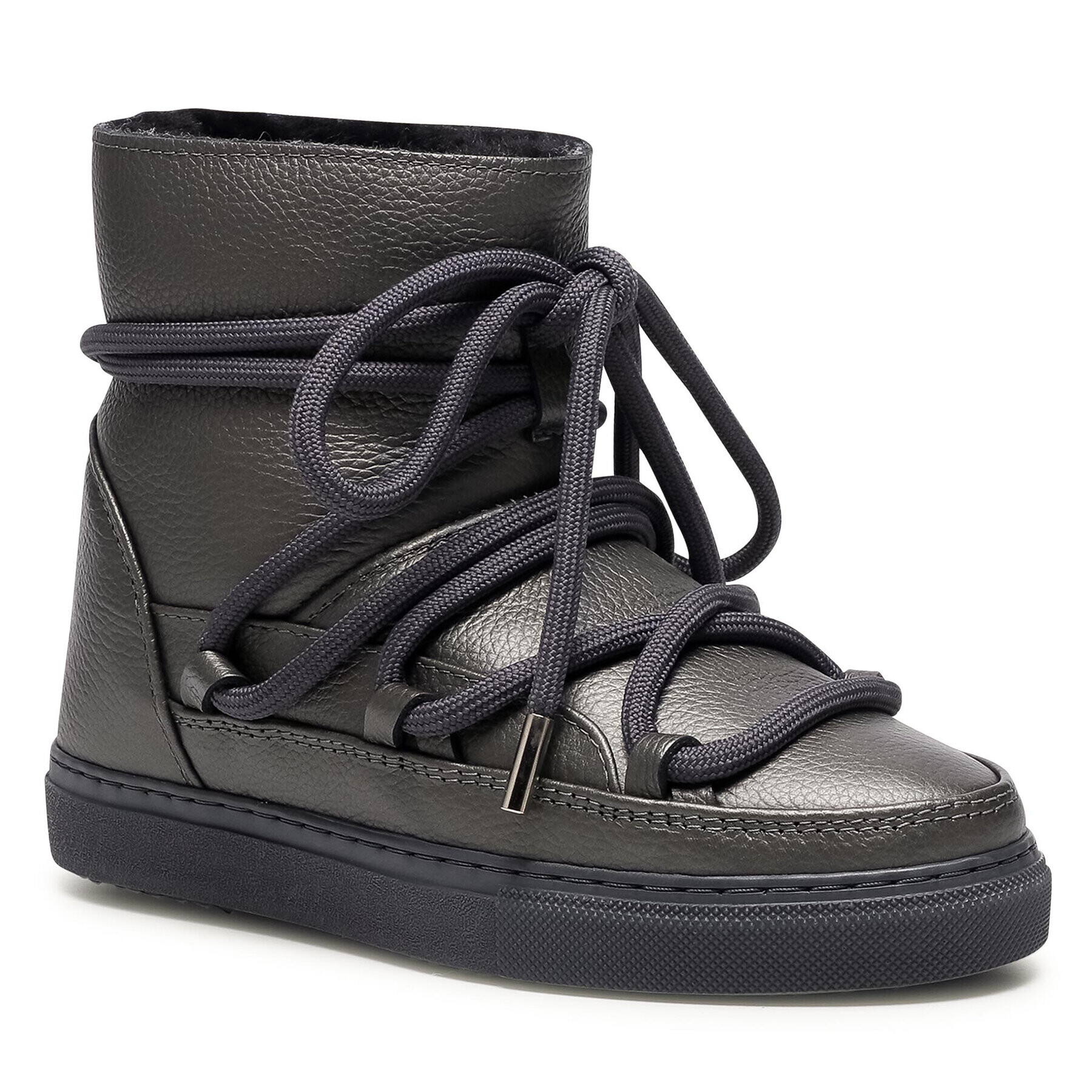 Inuikii Обувки Snker Full Leather 70202-089 Сив - Pepit.bg