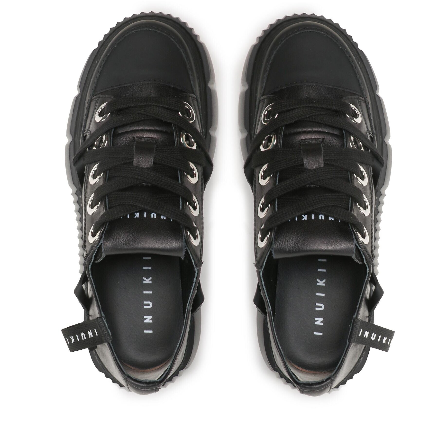 Inuikii Сникърси Leather Matilda 30102-033 Черен - Pepit.bg