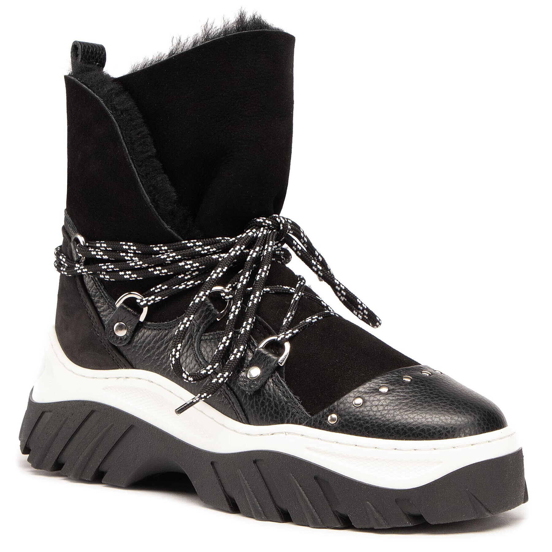 Inuikii Сникърси Sneaker Trekking 70202-117 Черен - Pepit.bg