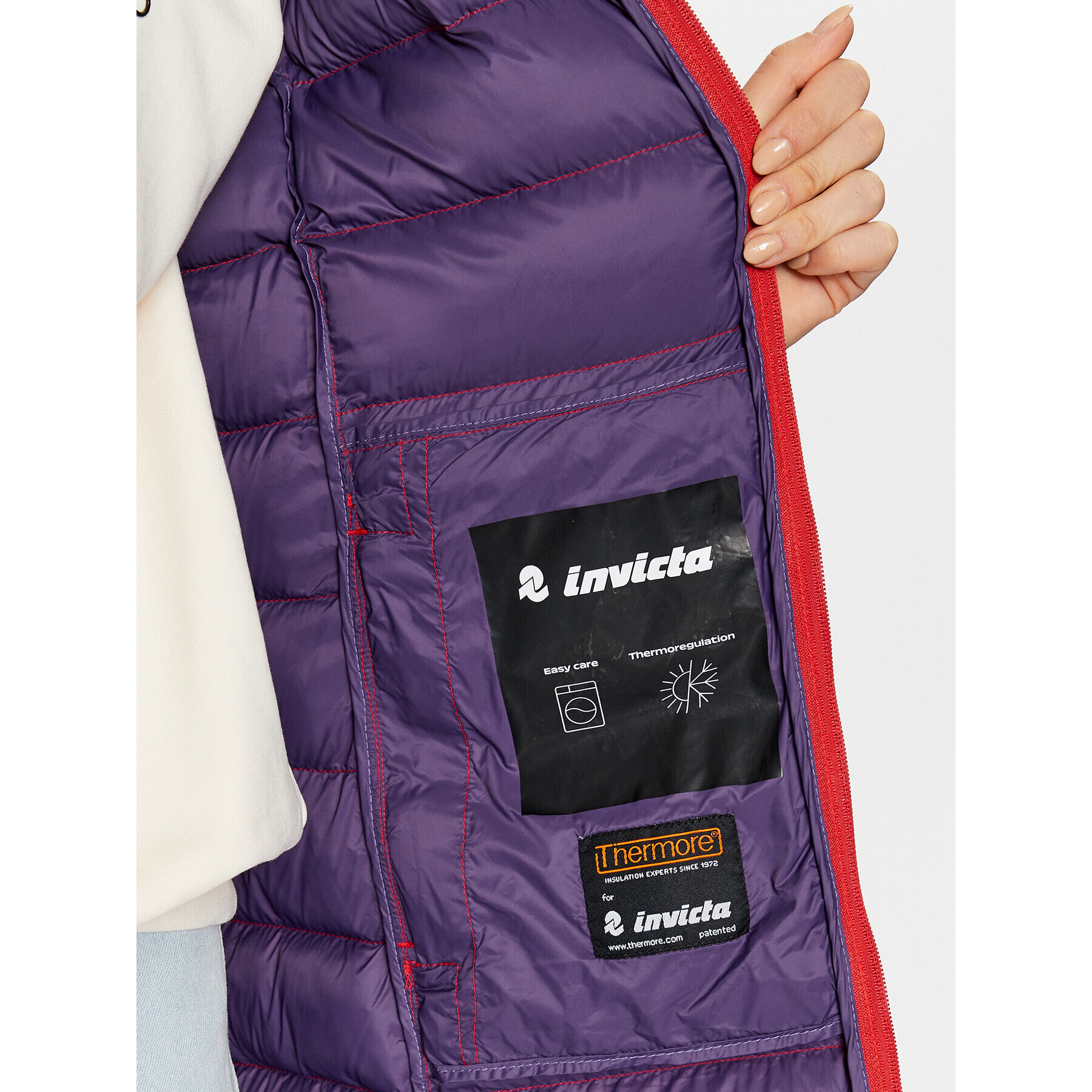 Invicta Пухено яке 4432543/D Червен Regular Fit - Pepit.bg