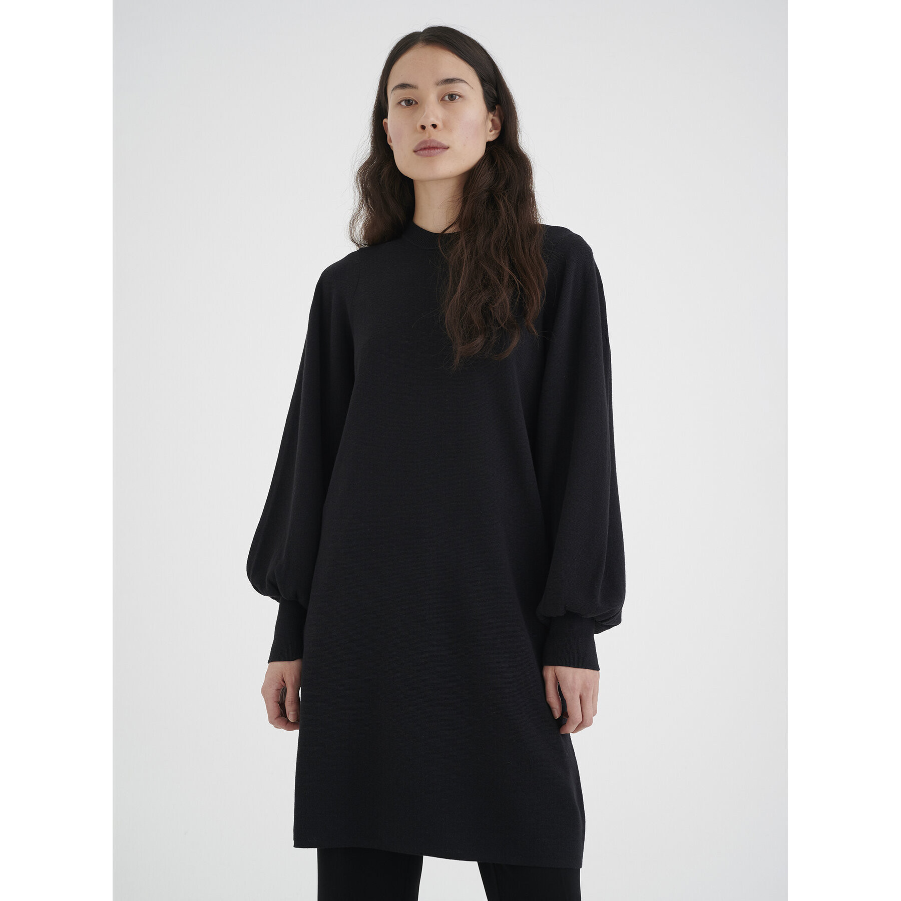 InWear Плетена рокля Sammy 30106502 Черен Regular Fit - Pepit.bg