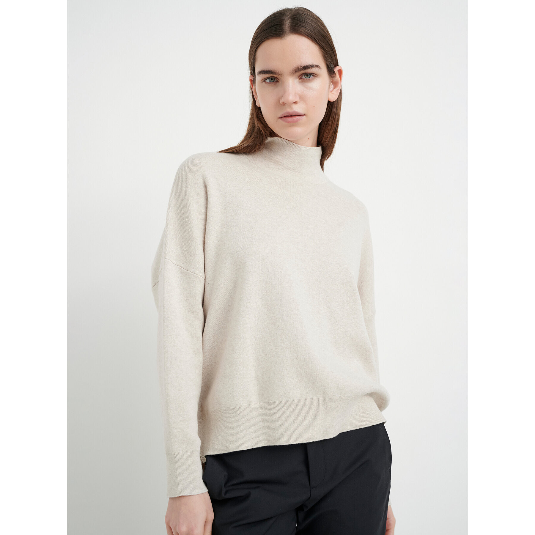 InWear Поло Tenley 30106490 Бежов Oversize - Pepit.bg