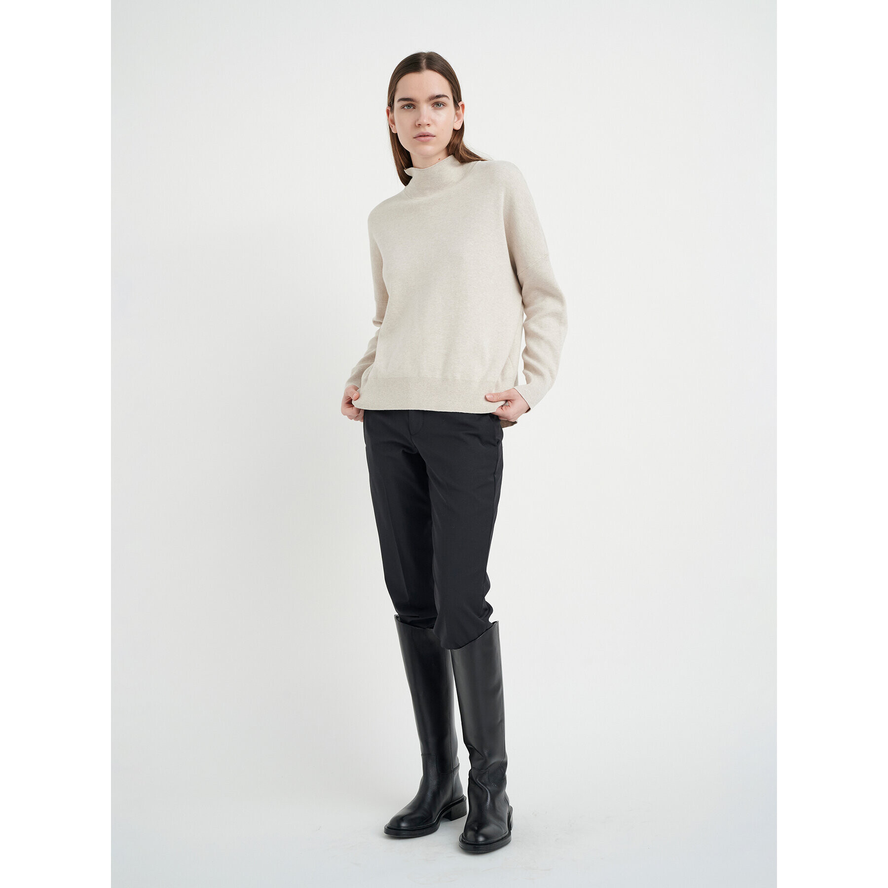 InWear Поло Tenley 30106490 Бежов Oversize - Pepit.bg