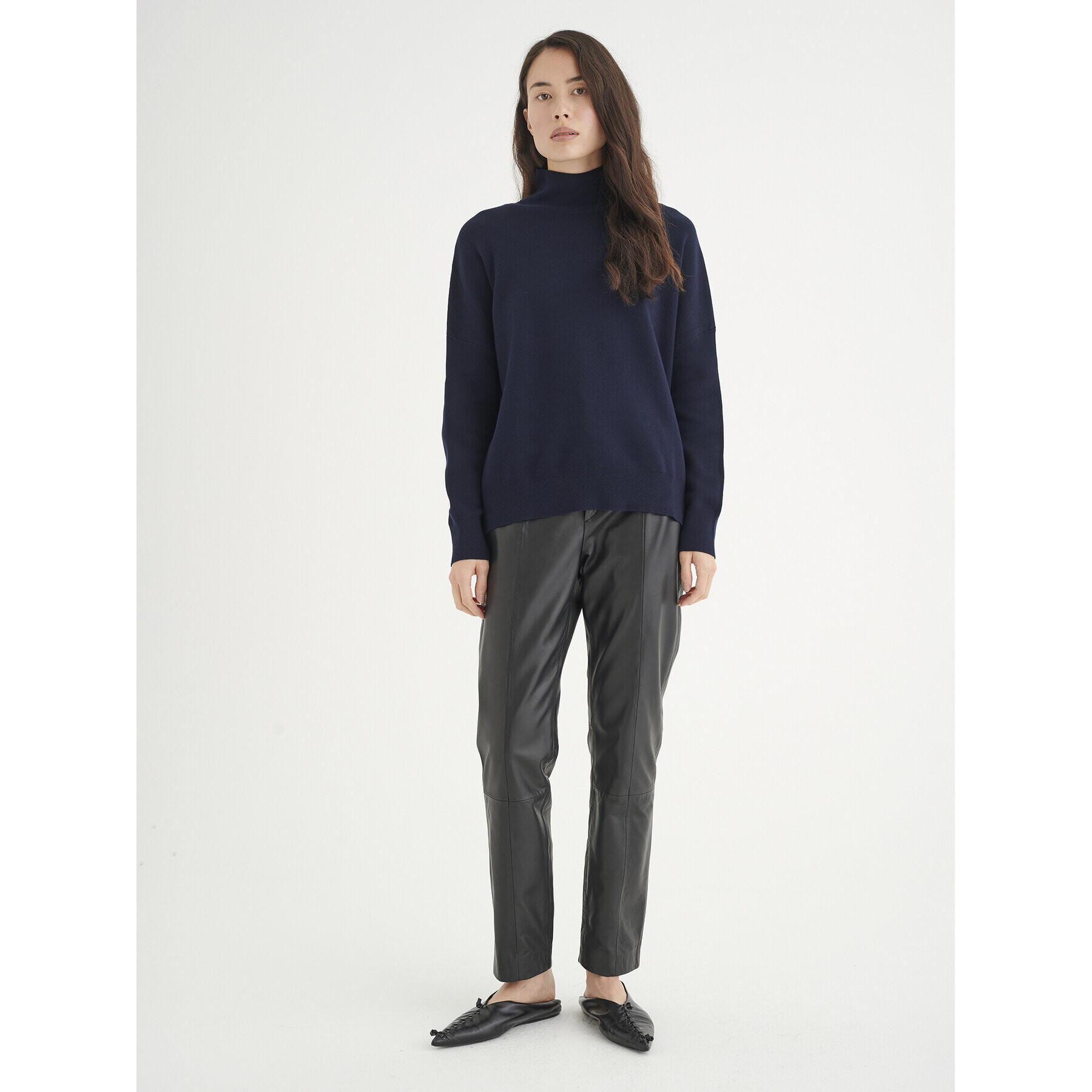InWear Поло Tenley 30106490 Тъмносин Oversize - Pepit.bg