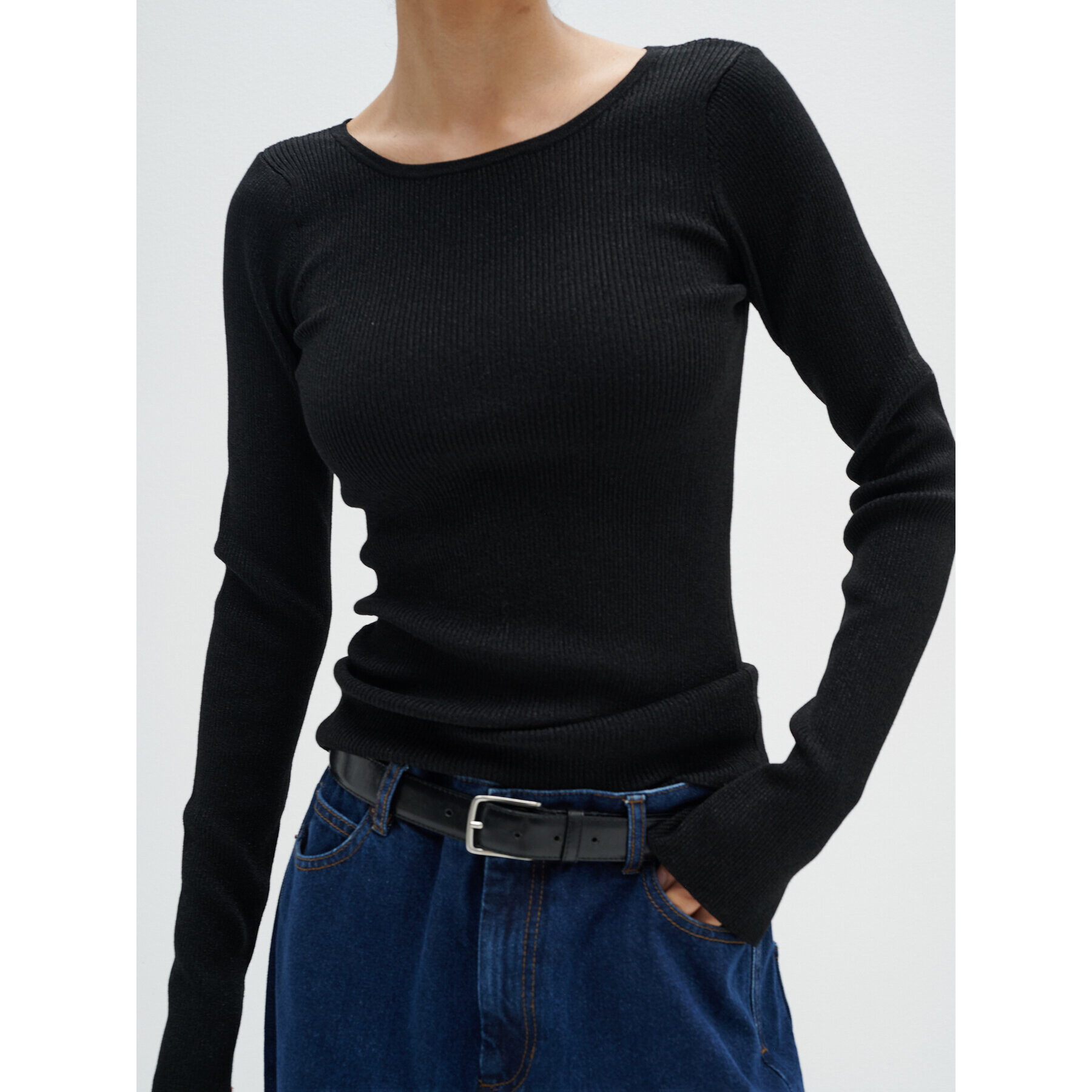InWear Пуловер Puno 30107756 Черен Slim Fit - Pepit.bg