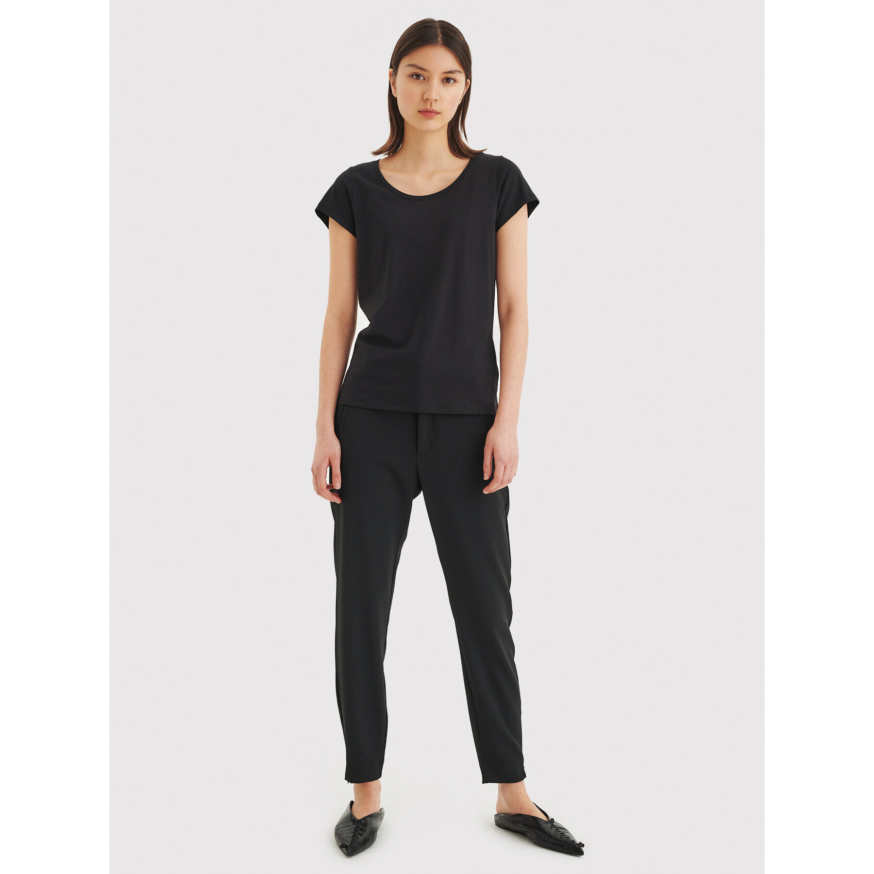 InWear Тишърт Rena 30100782 Черен Tight Fit - Pepit.bg