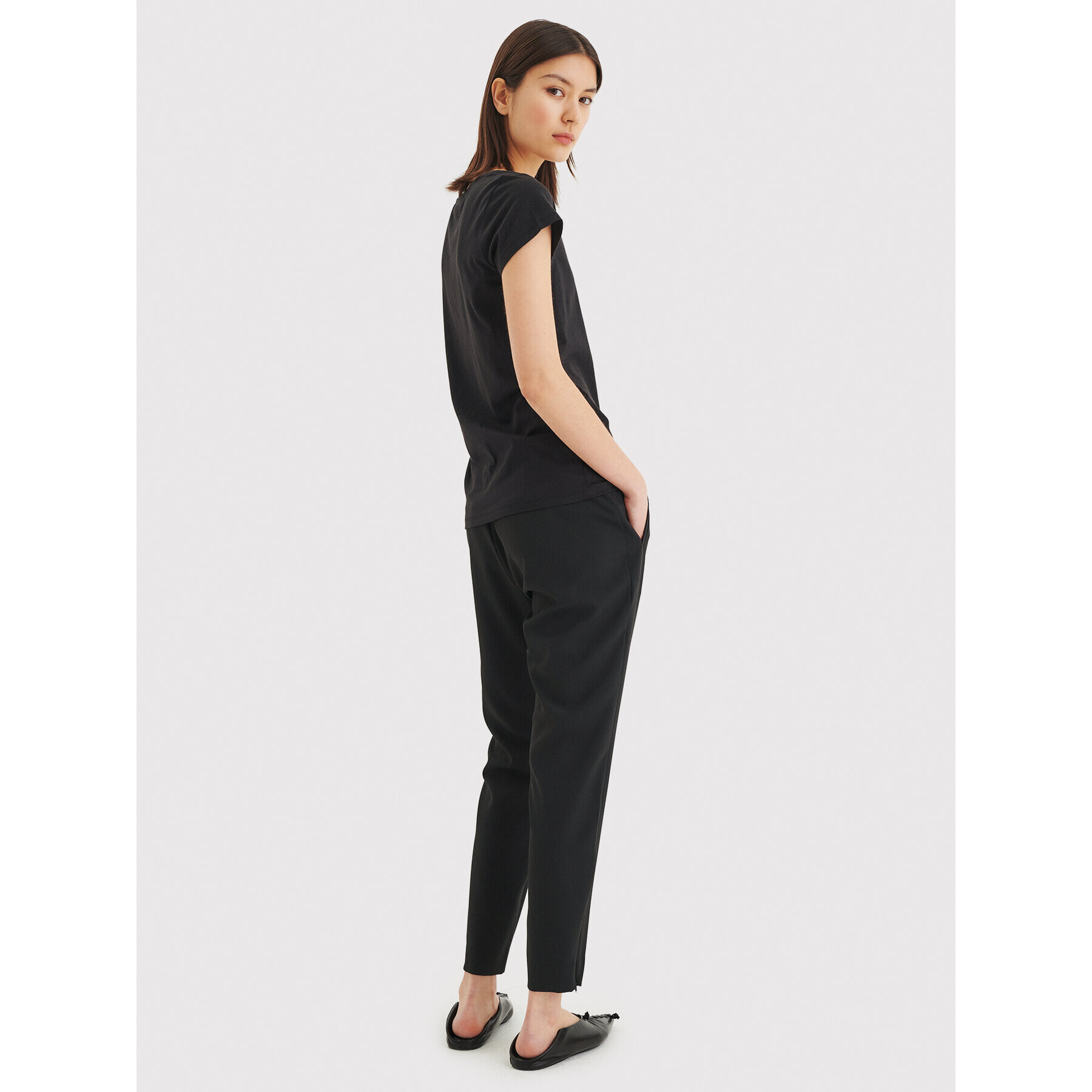 InWear Тишърт Rena 30100782 Черен Tight Fit - Pepit.bg