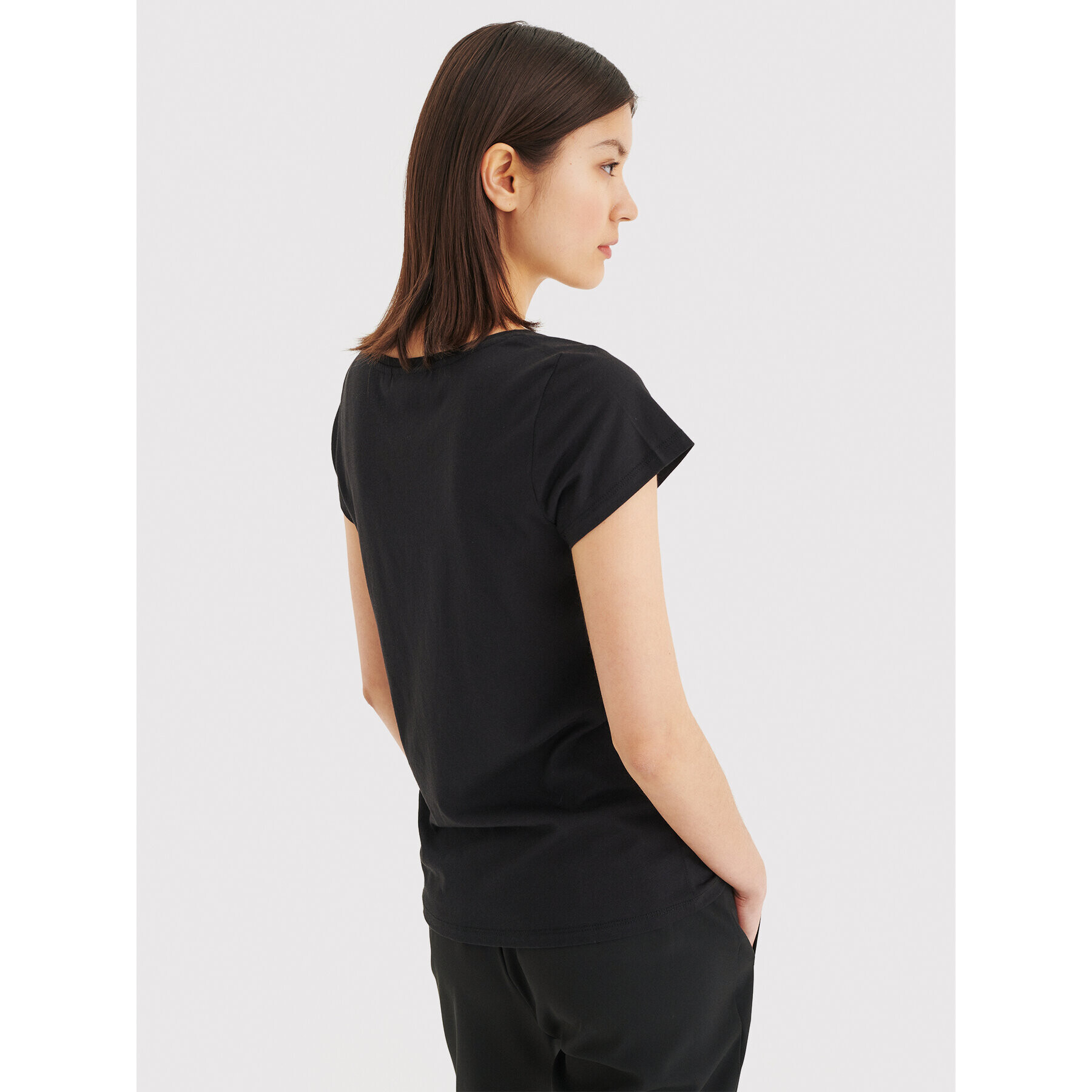 InWear Тишърт Rena 30100782 Черен Tight Fit - Pepit.bg