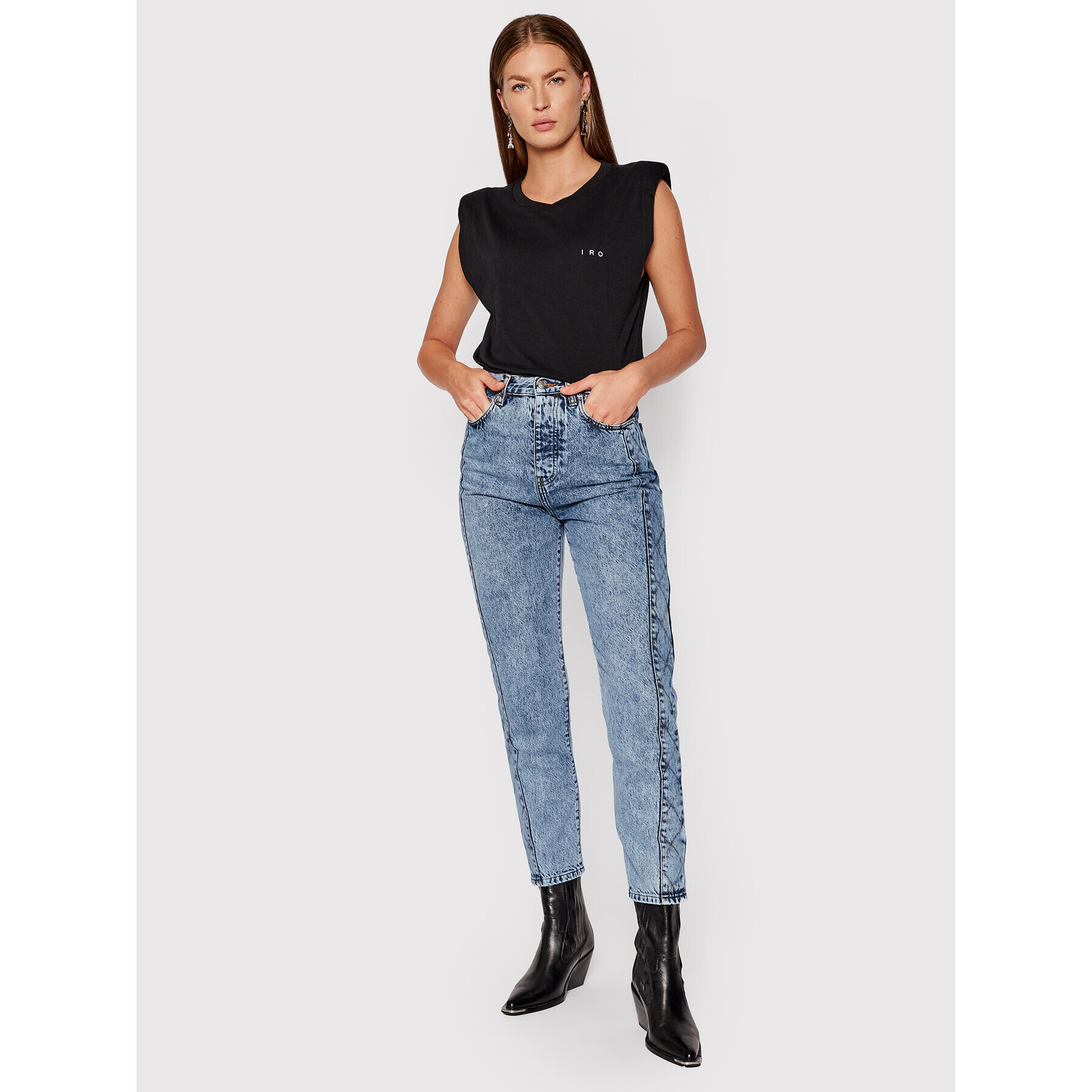 IRO Блуза Dyshe BLA01 Черен Regular Fit - Pepit.bg