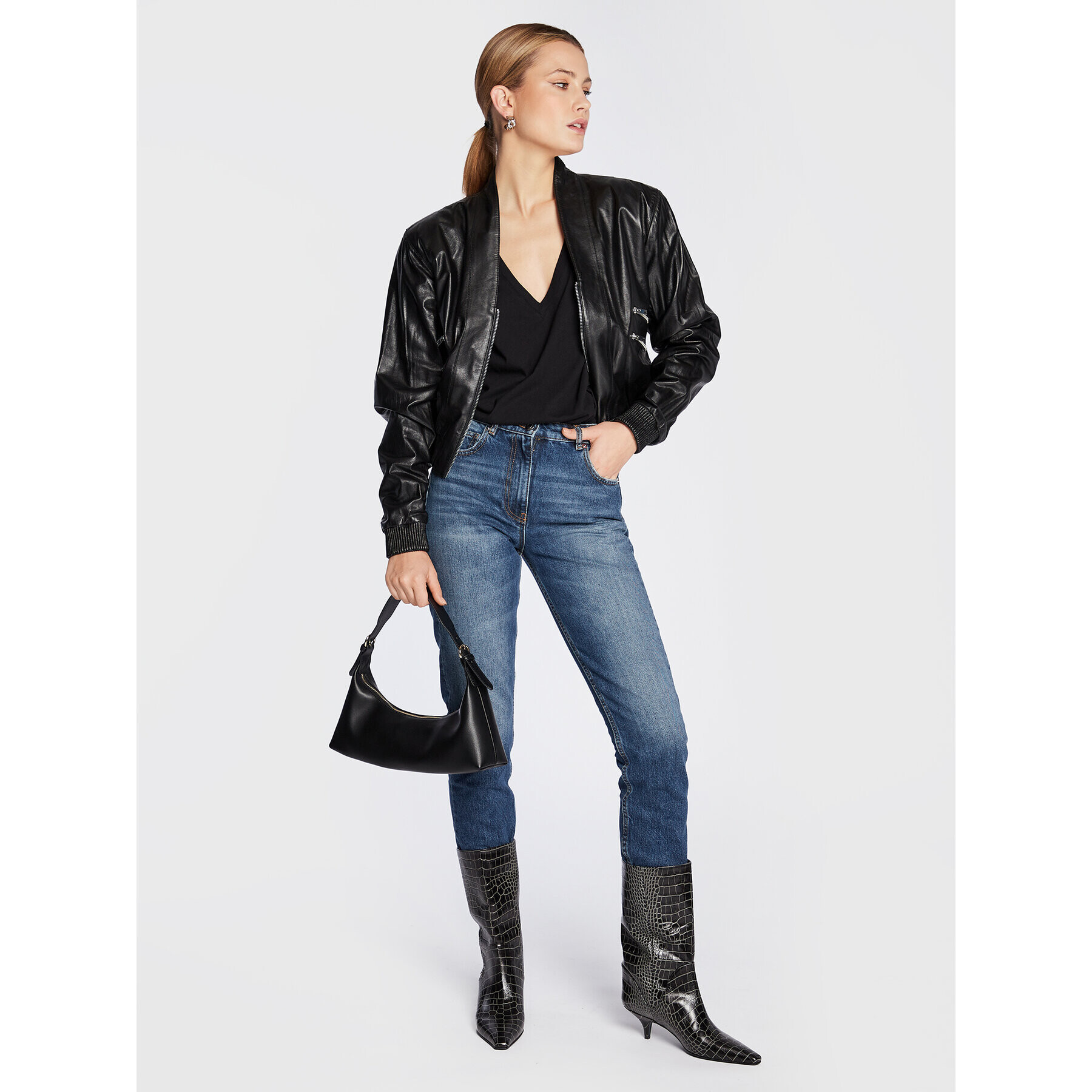 IRO Дънки Shama AR602 Тъмносин Slim Fit - Pepit.bg