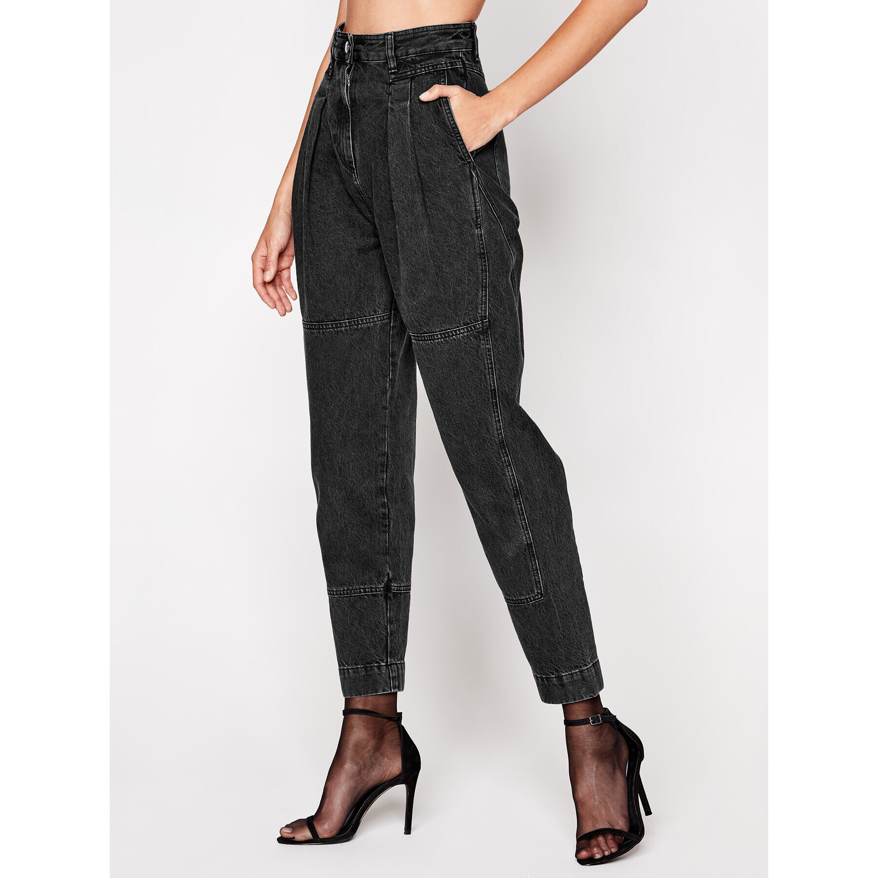 IRO Дънки тип Boyfriend Vangir AN116 Черен Relaxed Fit - Pepit.bg