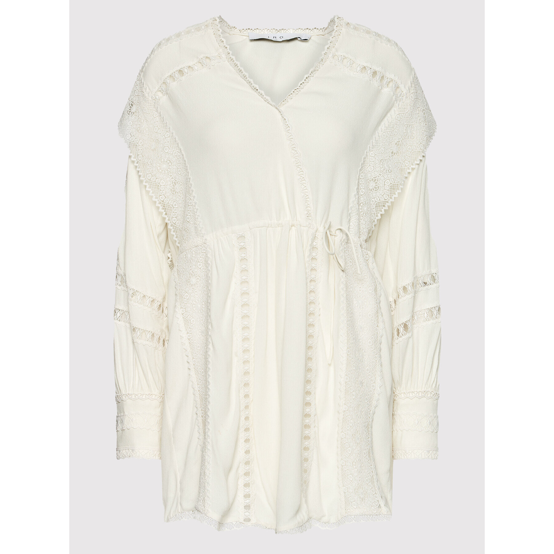 IRO Коктейлна рокля Cassie AP541 Бял Regular Fit - Pepit.bg