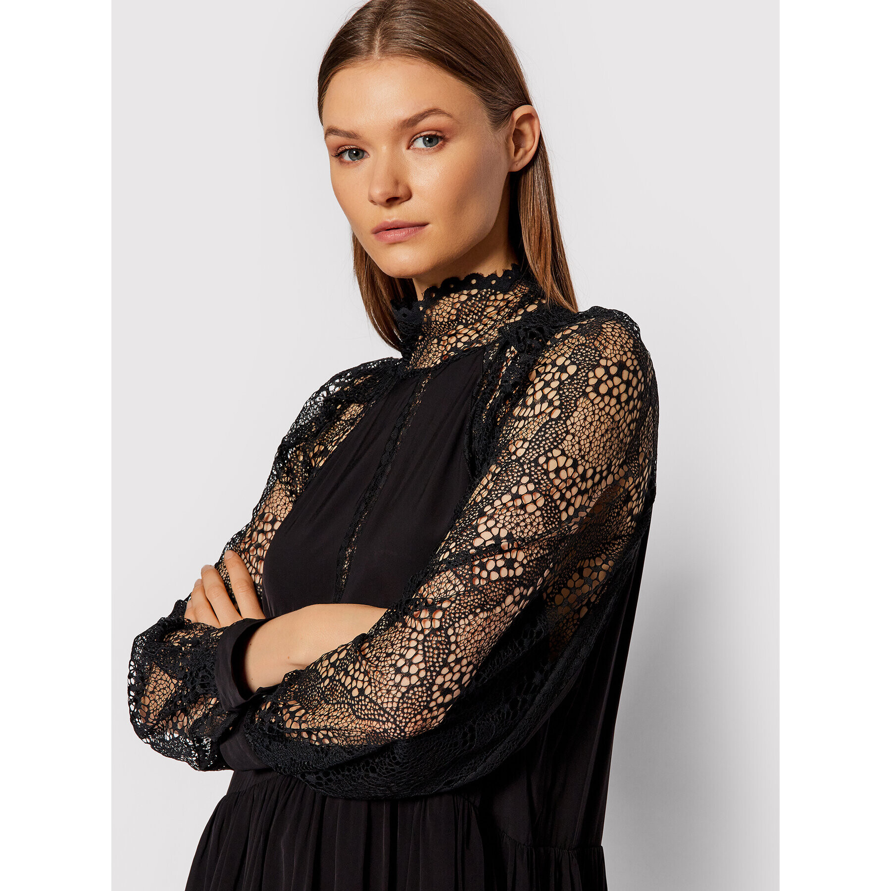 IRO Коктейлна рокля Deorro AP131 Черен Regular Fit - Pepit.bg
