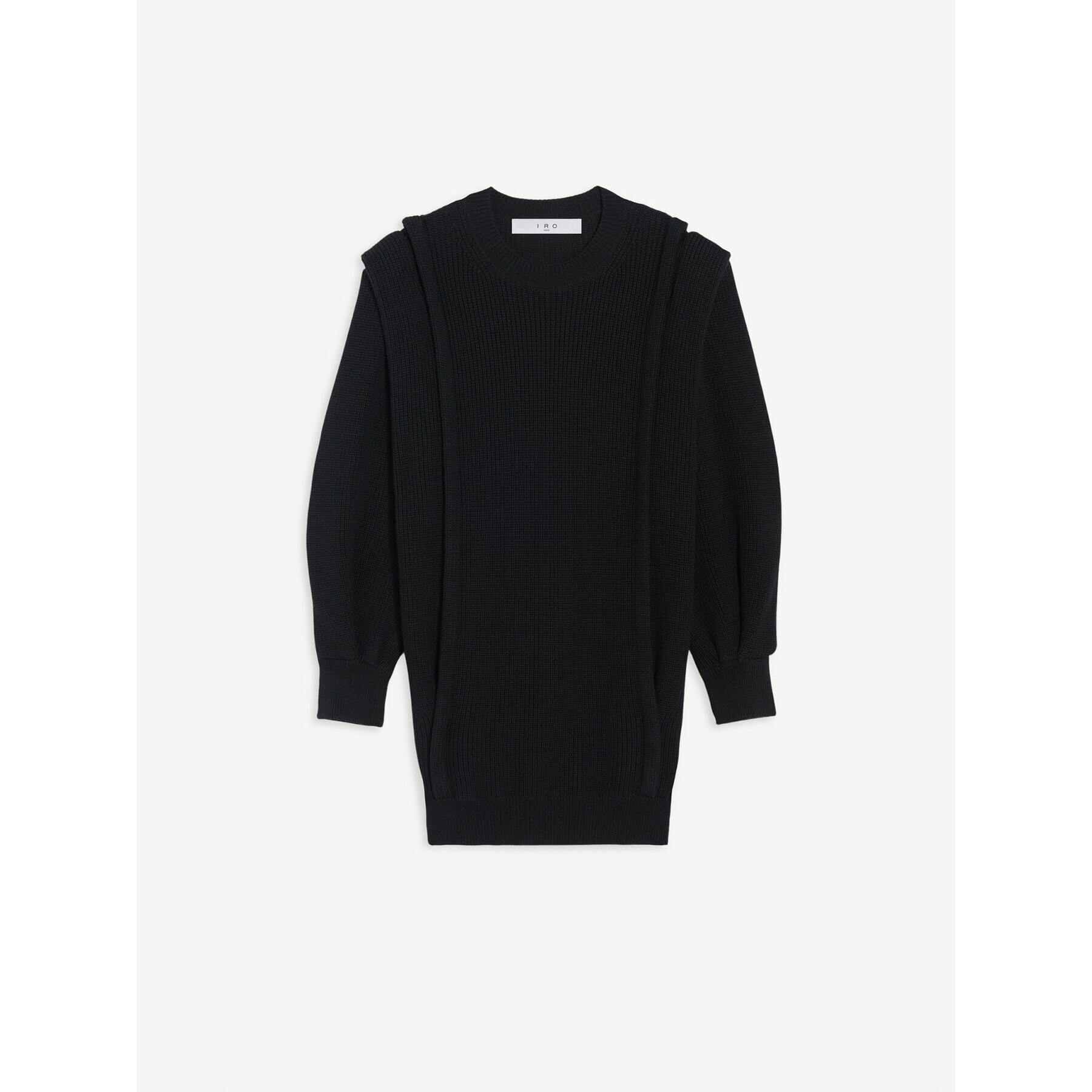 IRO Плетена рокля Lorely AR641 Черен Relaxed Fit - Pepit.bg