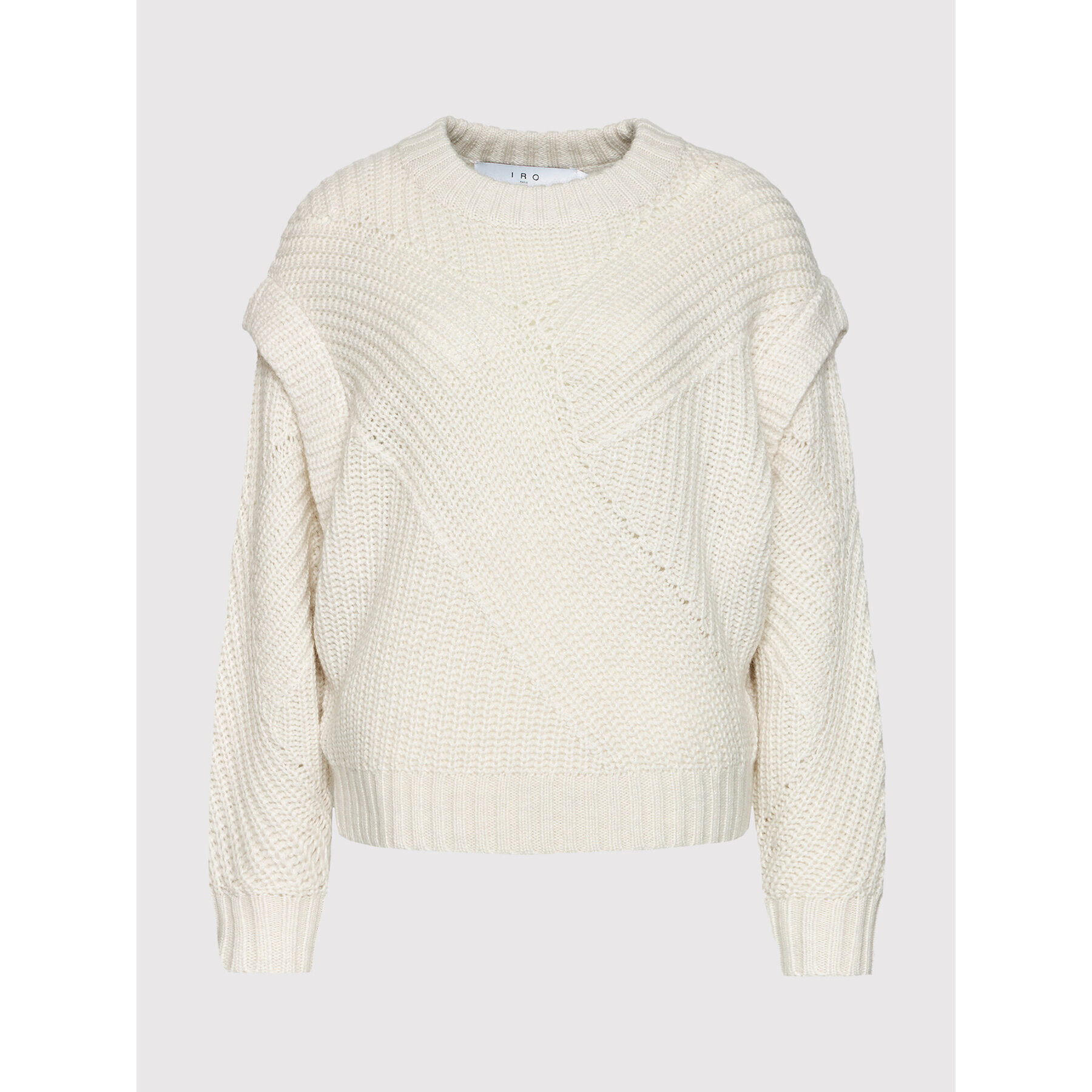 IRO Пуловер Acia AP241 Бежов Relaxed Fit - Pepit.bg