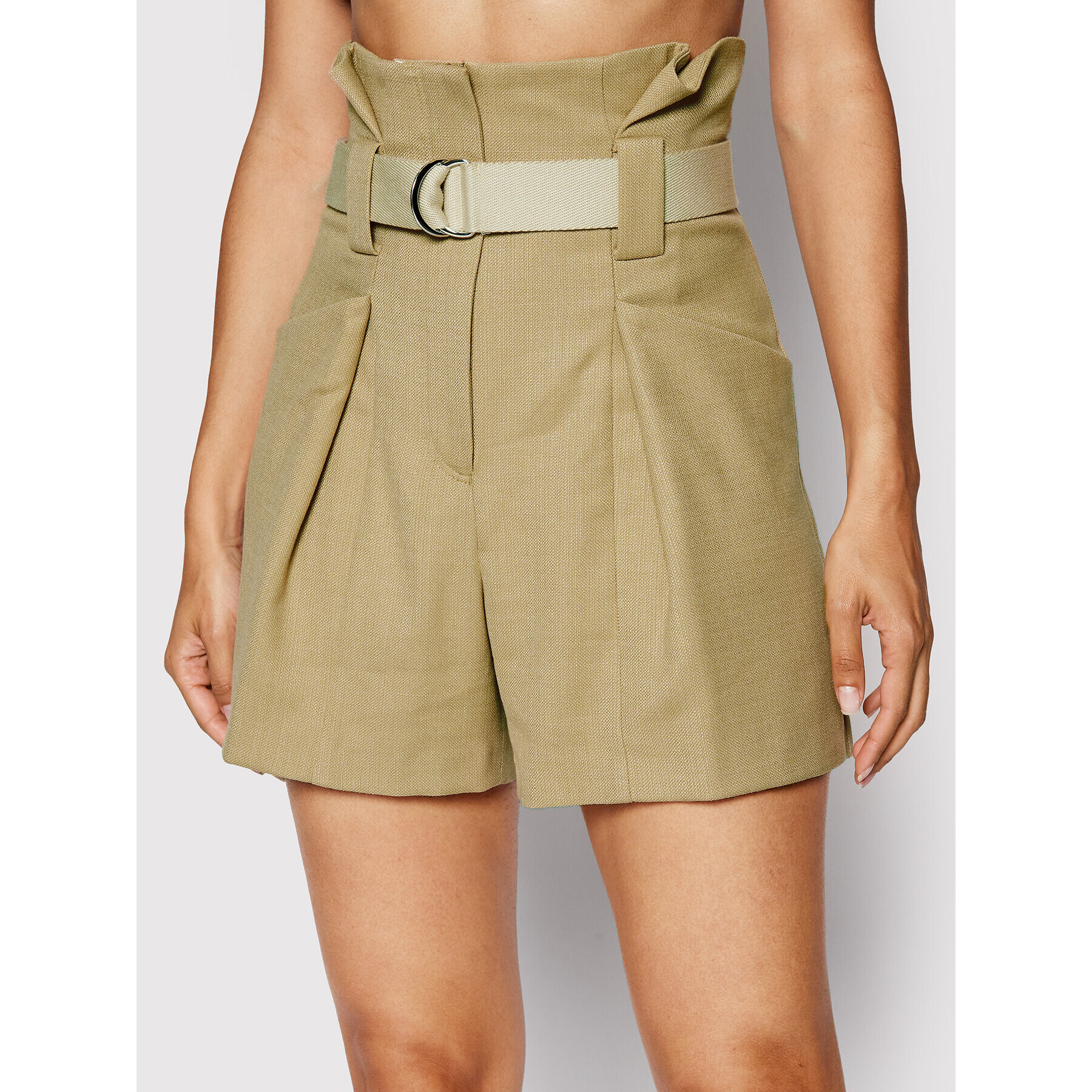 IRO Шорти от плат Mida AQ483 Бежов Regular Fit - Pepit.bg