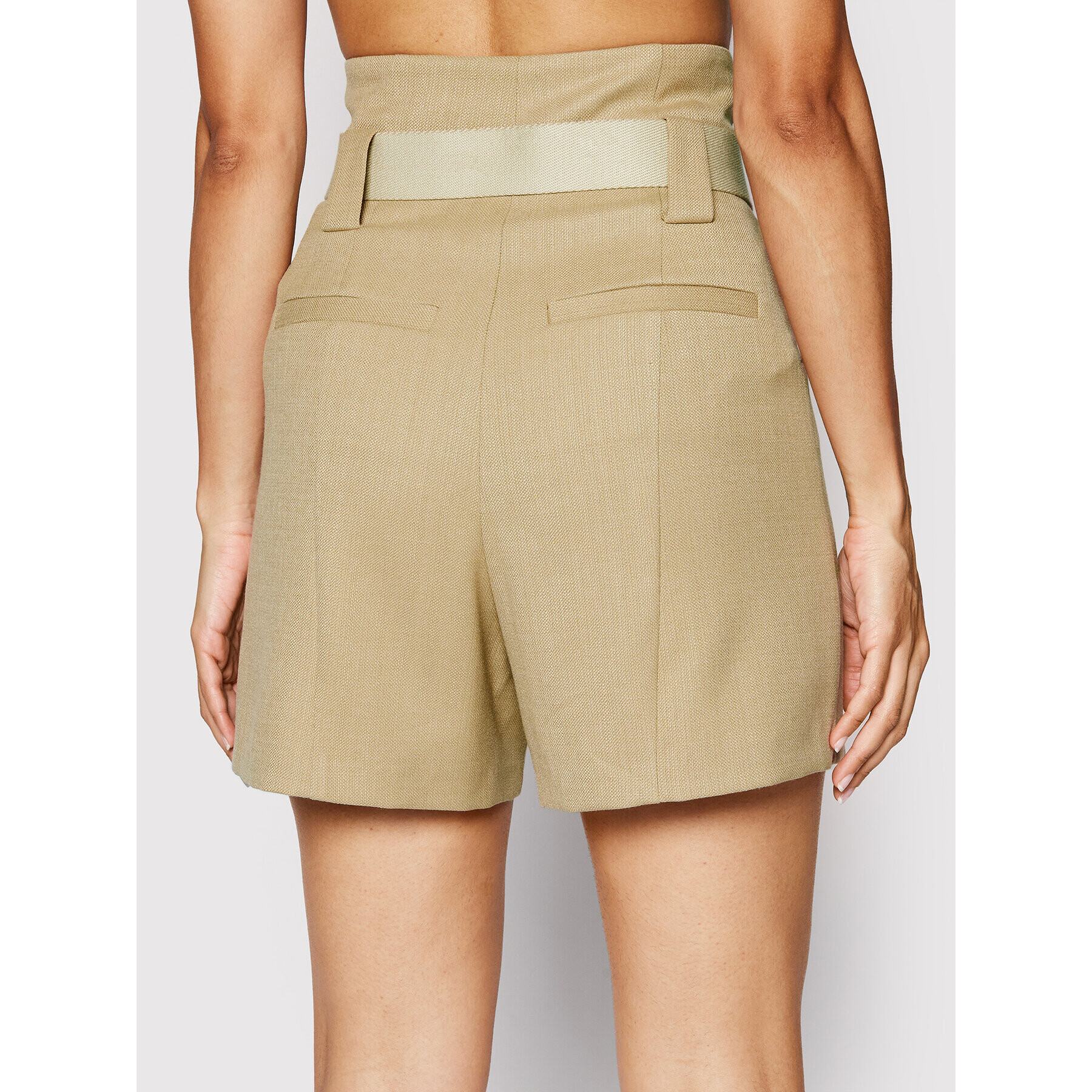 IRO Шорти от плат Mida AQ483 Бежов Regular Fit - Pepit.bg